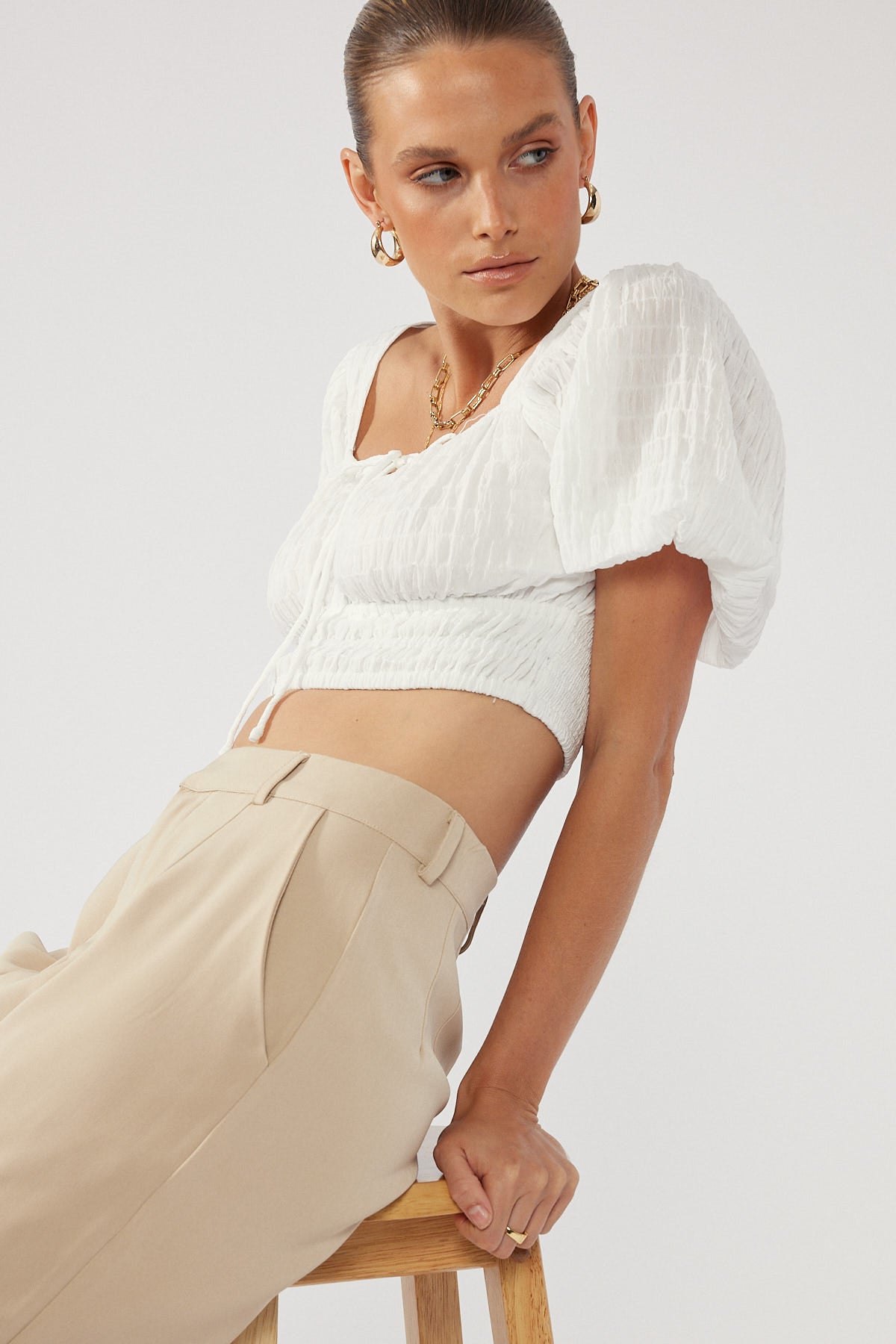 Perfect Stranger Nala Puff Sleeve Top