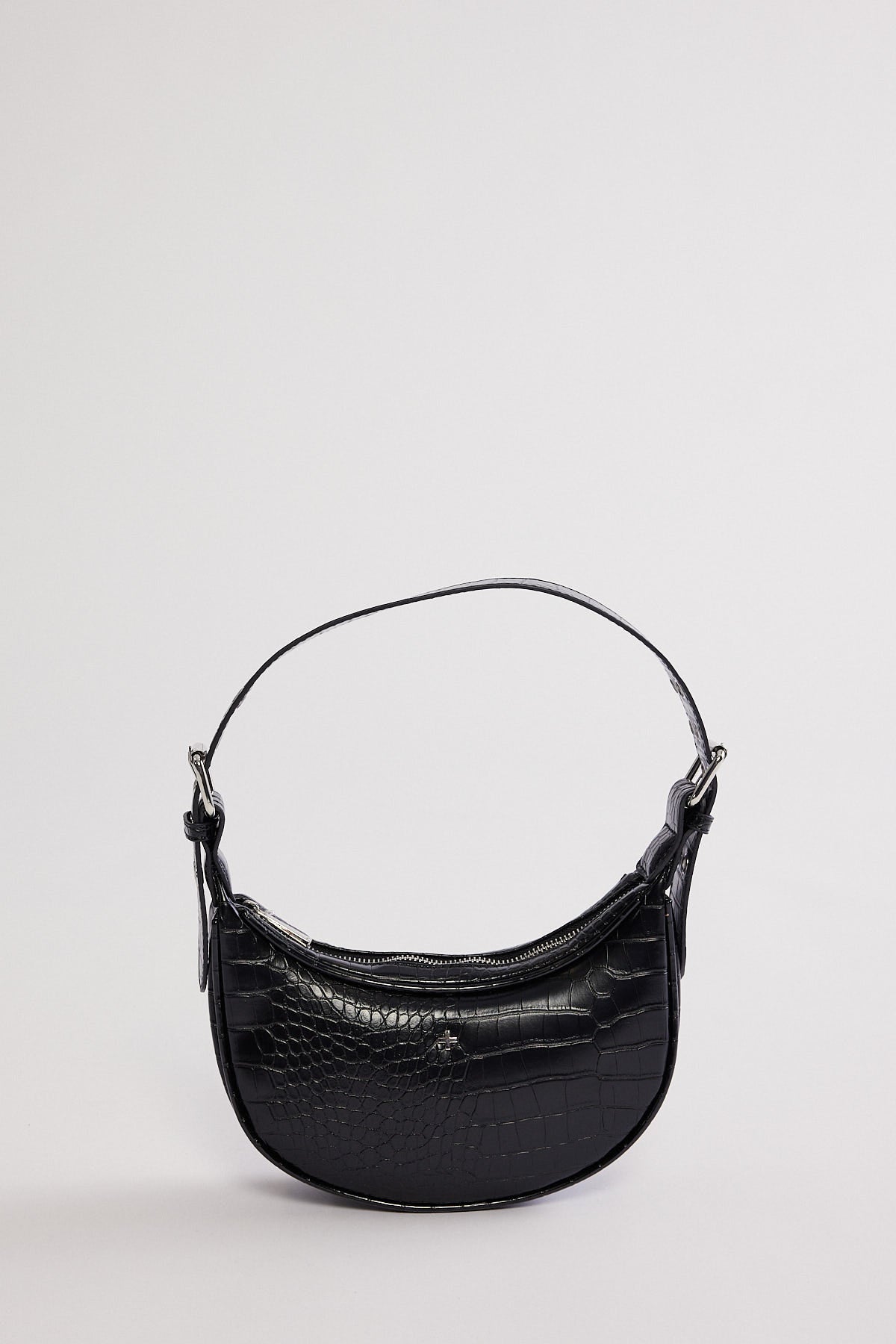 Peta + Jain Lolita Black Croc Silver