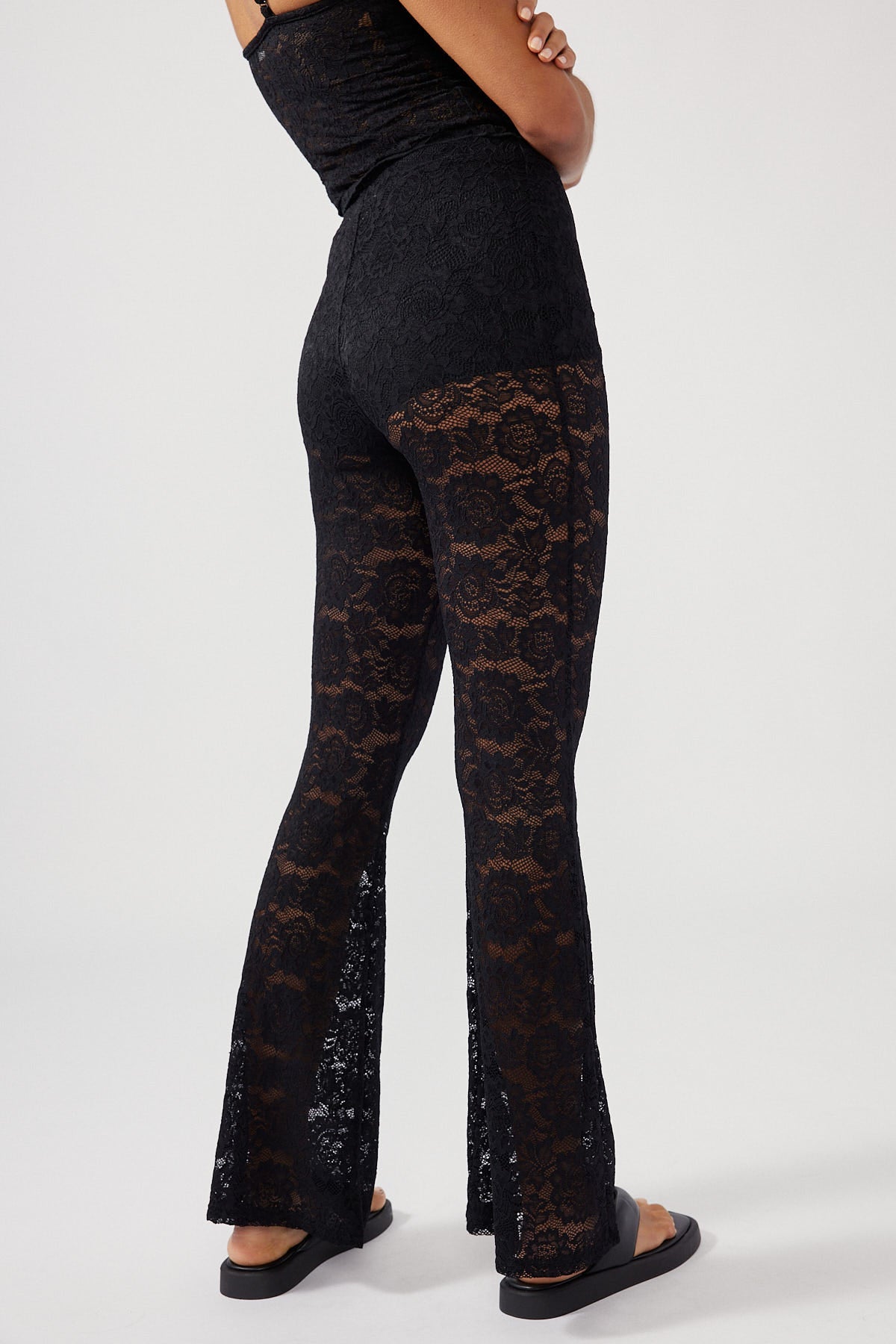 Perfect Stranger Lace Flare Black