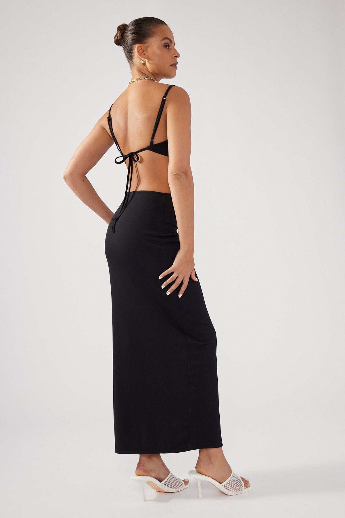 Perfect Stranger Lights Out Midi Skirt Black