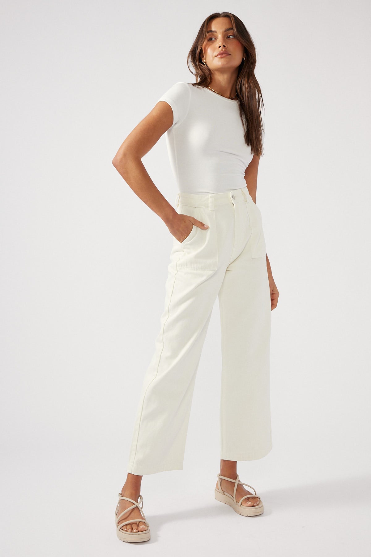 Perfect Stranger Belair Fatigue Pocket Pant Ecru