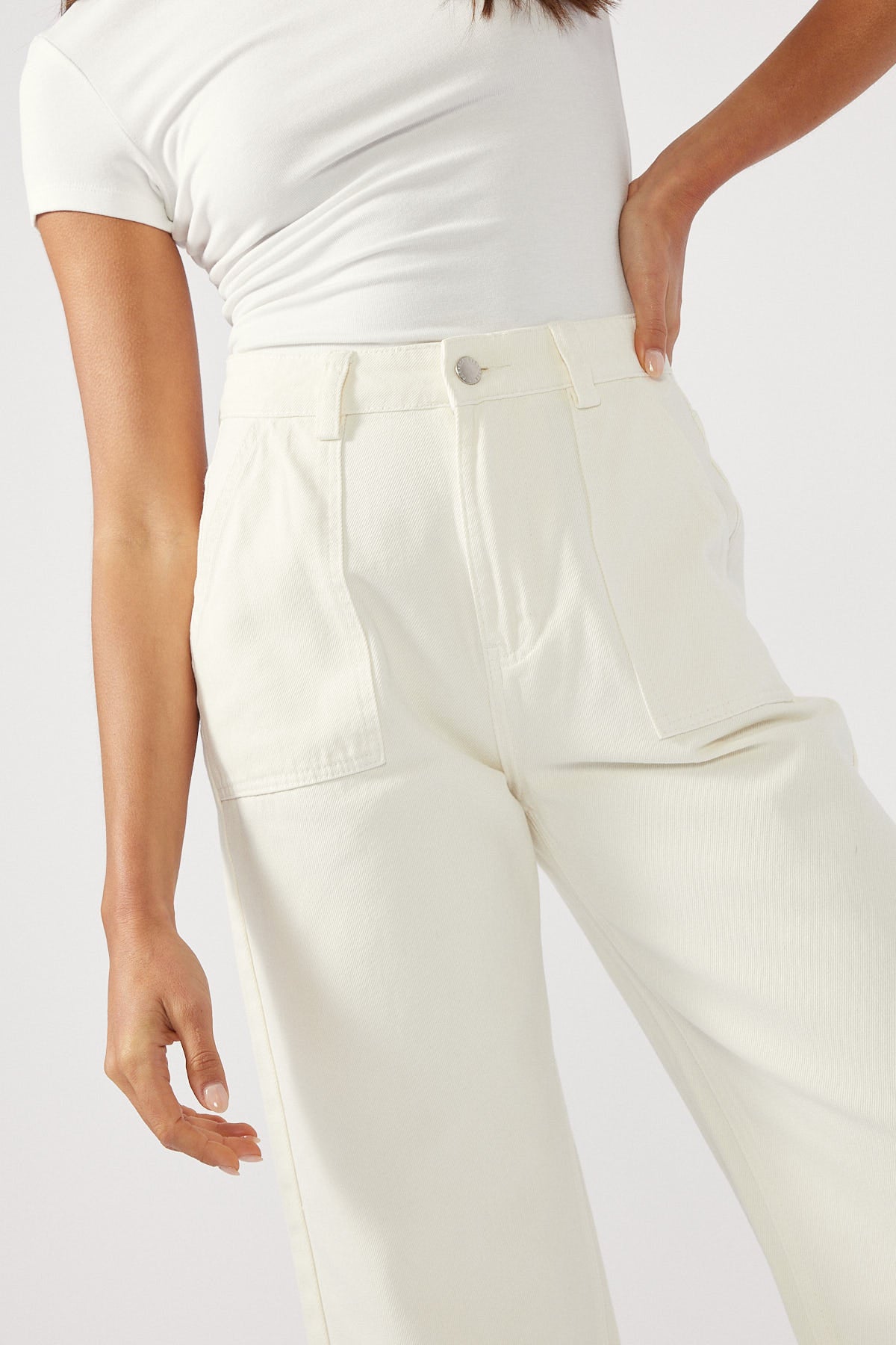 Perfect Stranger Belair Fatigue Pocket Pant Ecru