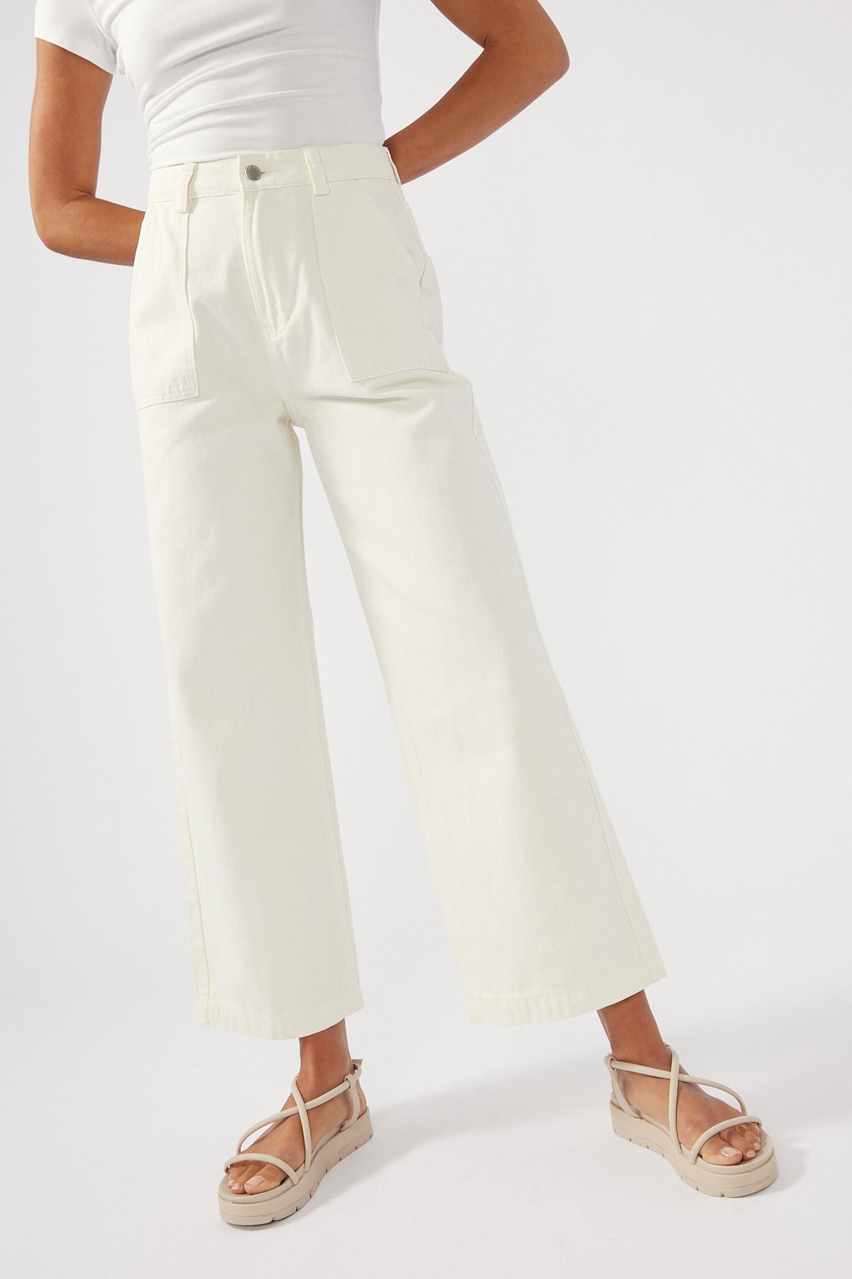 Perfect Stranger Belair Fatigue Pocket Pant Ecru