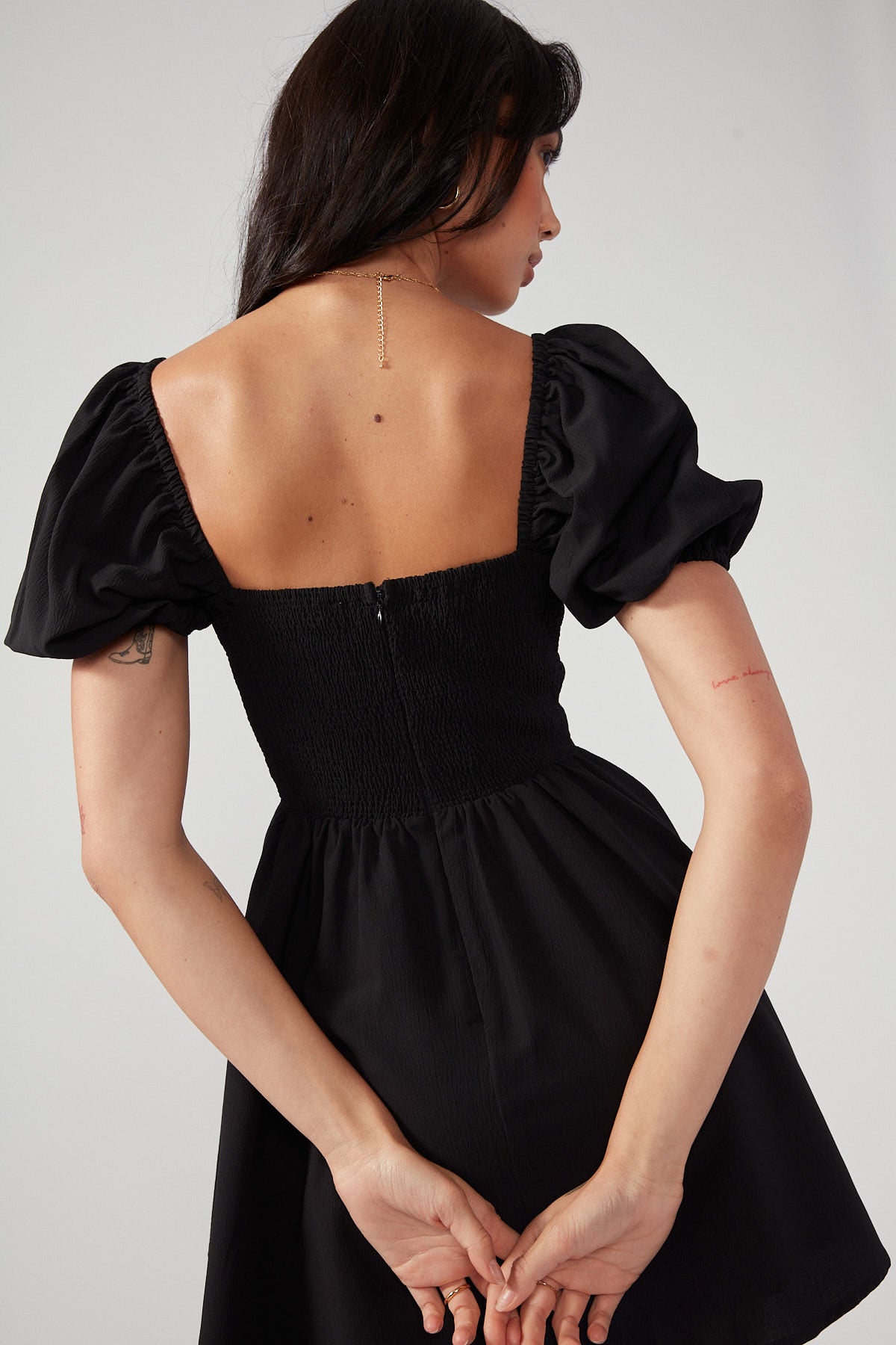Perfect Stranger Cece Summer Mini Dress Black