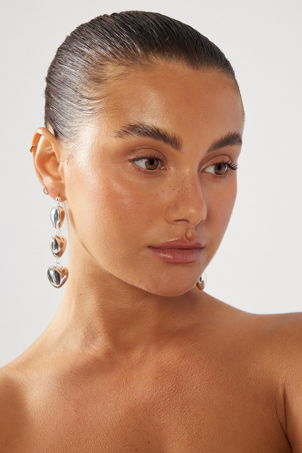 Perfect Stranger Lots Of Love Plated Earrings Silver Plated