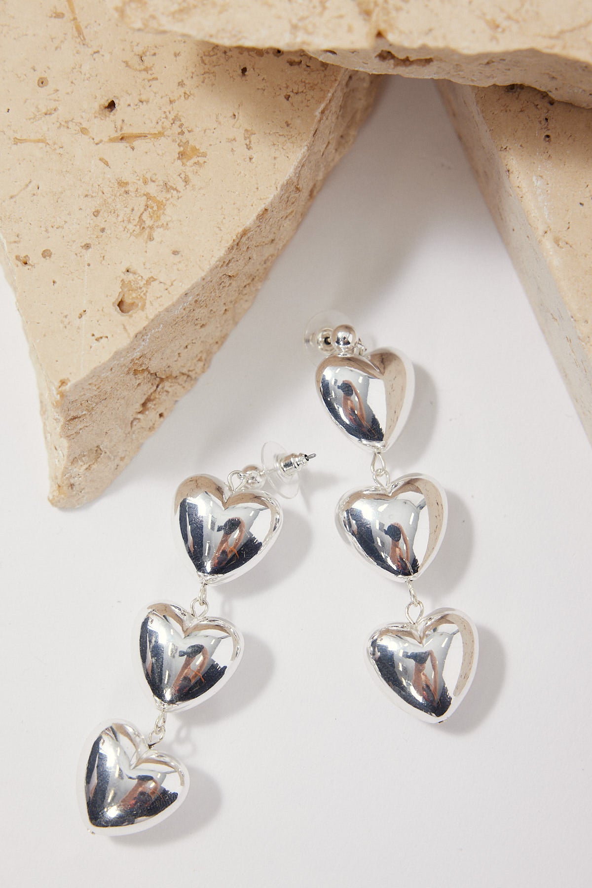 Perfect Stranger Lots Of Love Plated Earrings Silver Plated