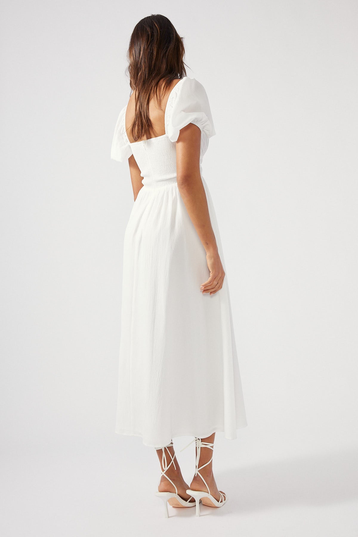 Perfect Stranger Cece Midi Dress White