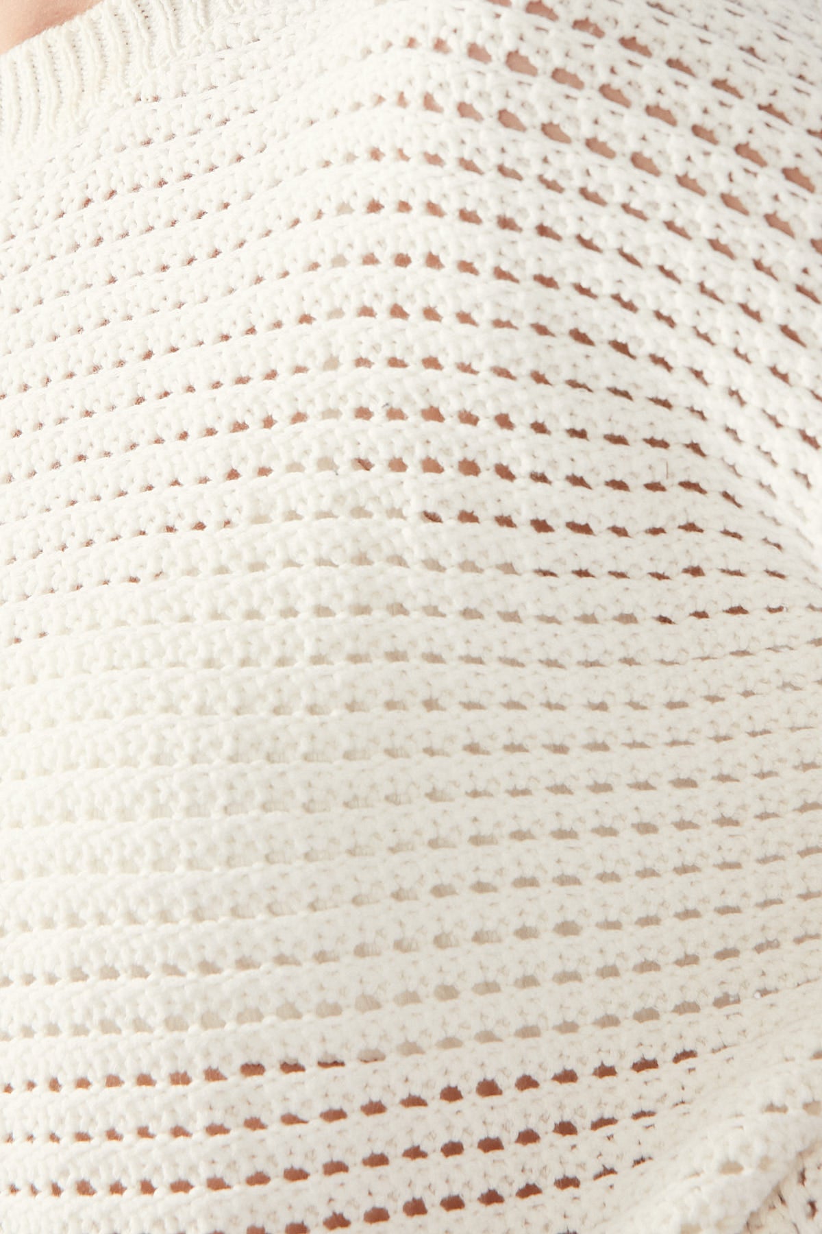 Perfect Stranger Crochet Everyday Sweater Cream