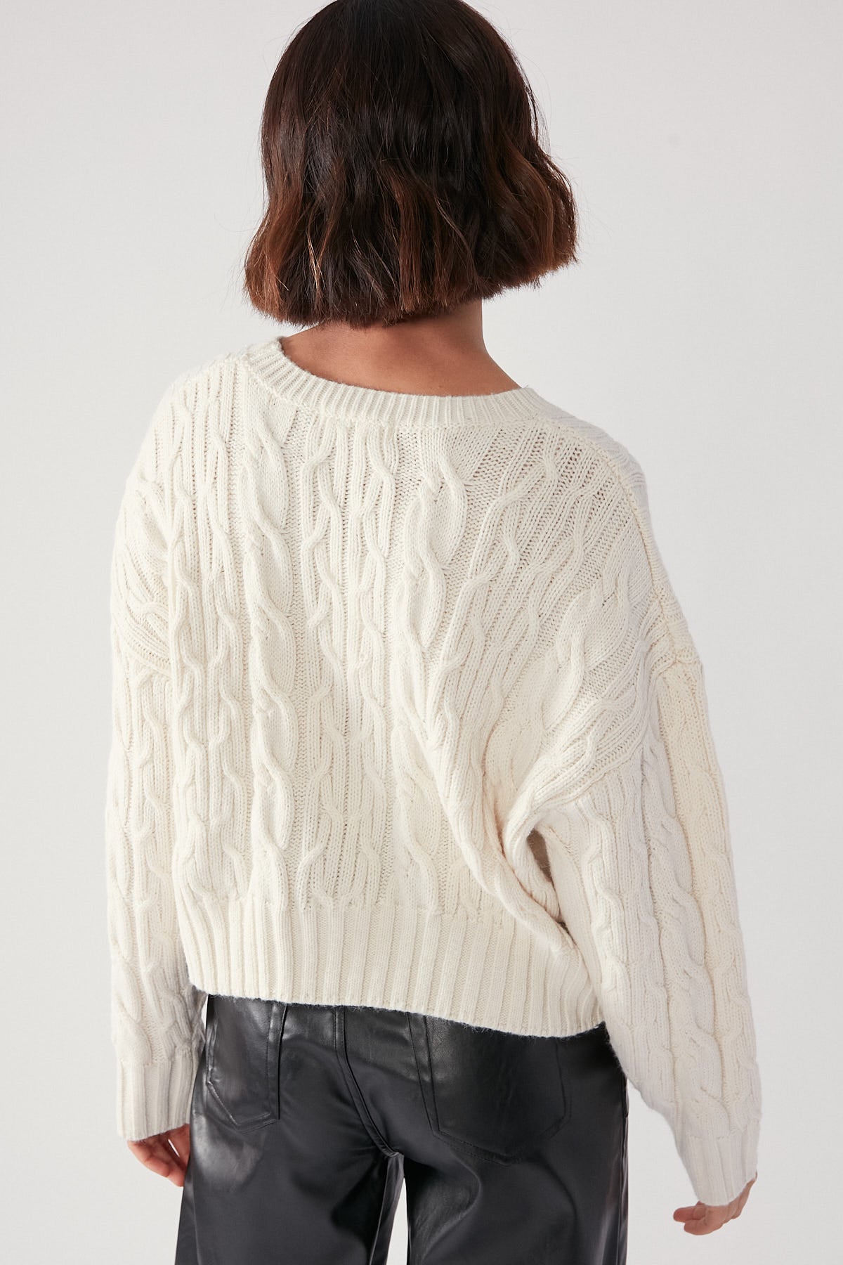 Perfect Stranger Andy Cable Knit Jumper Oat