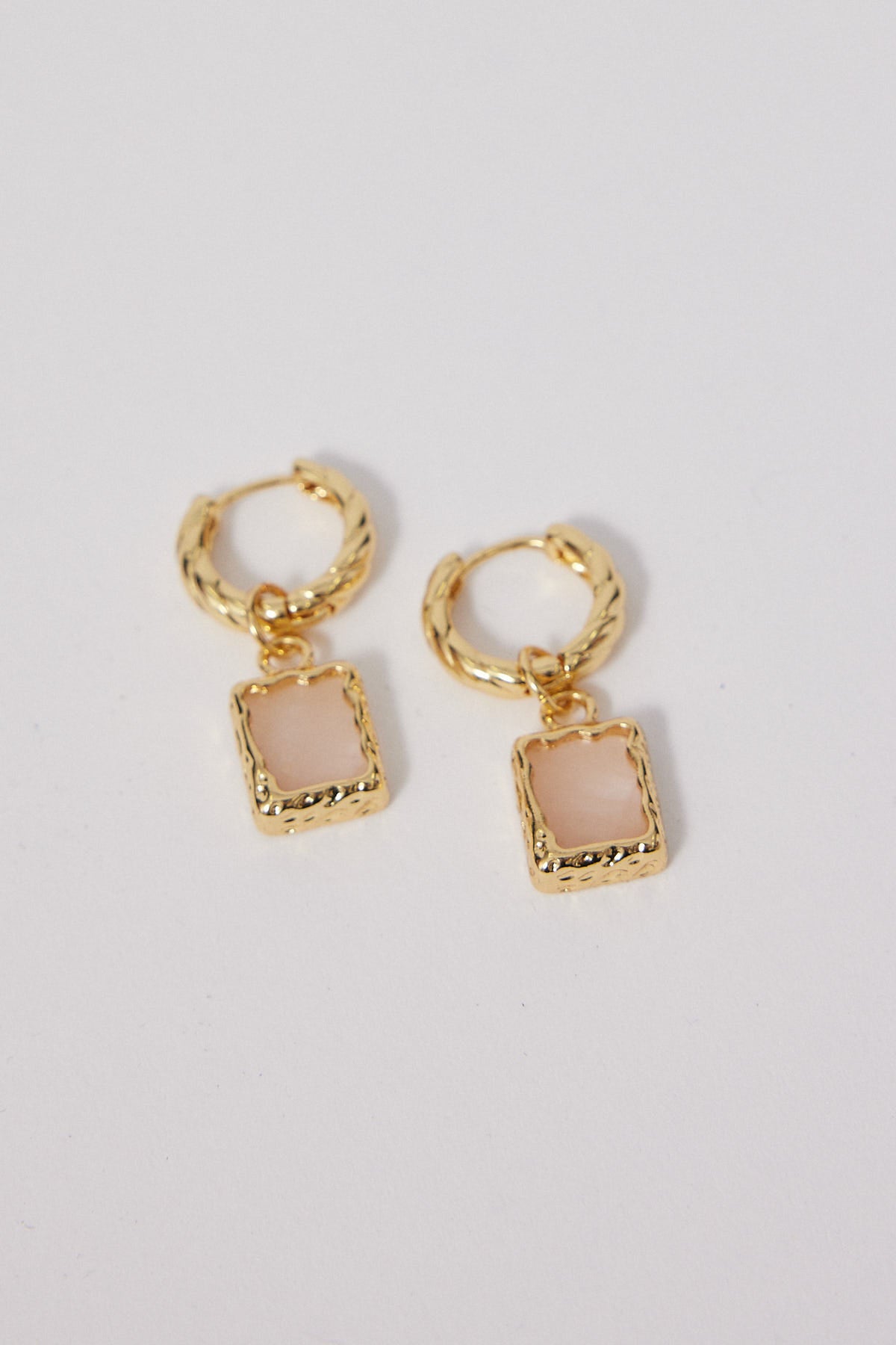 Perfect Stranger True Gem Huggie Earring 18K Gold Plated