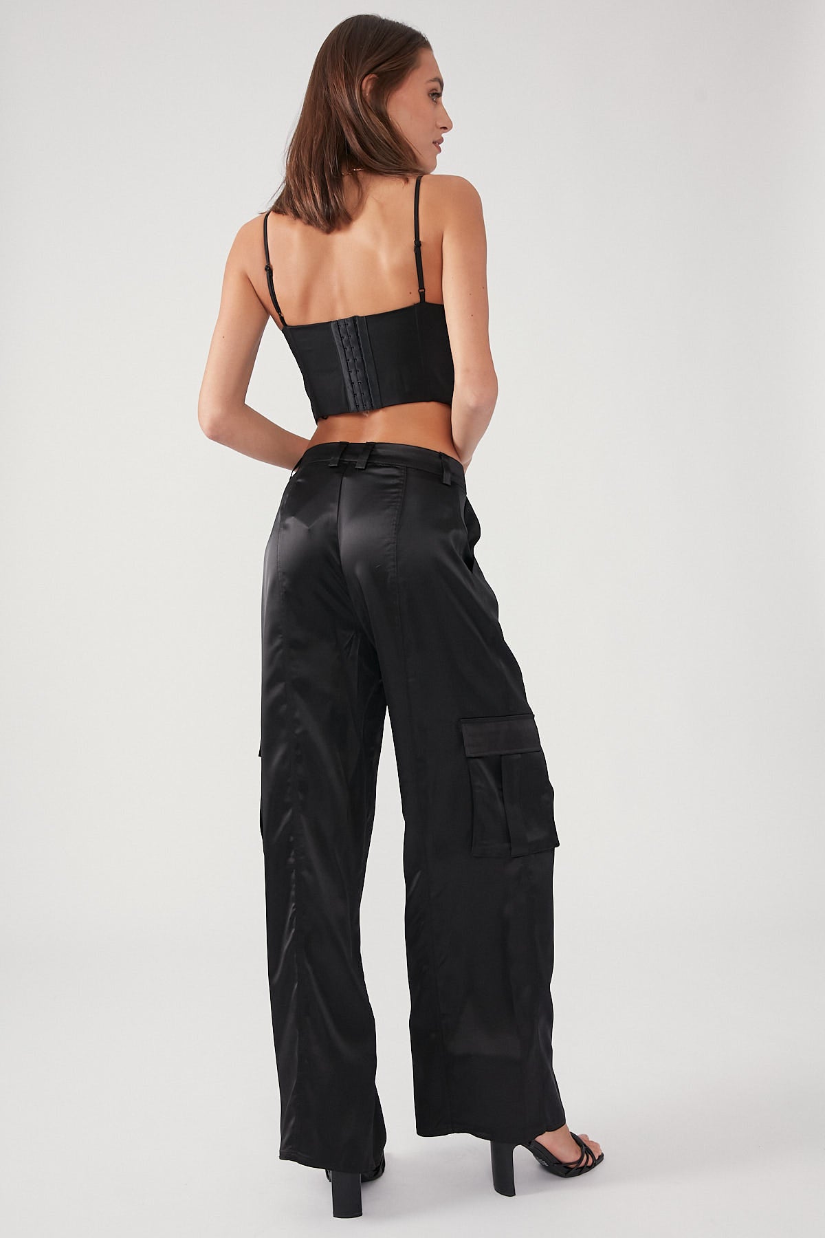 Perfect Stranger Satin Cargo Pant