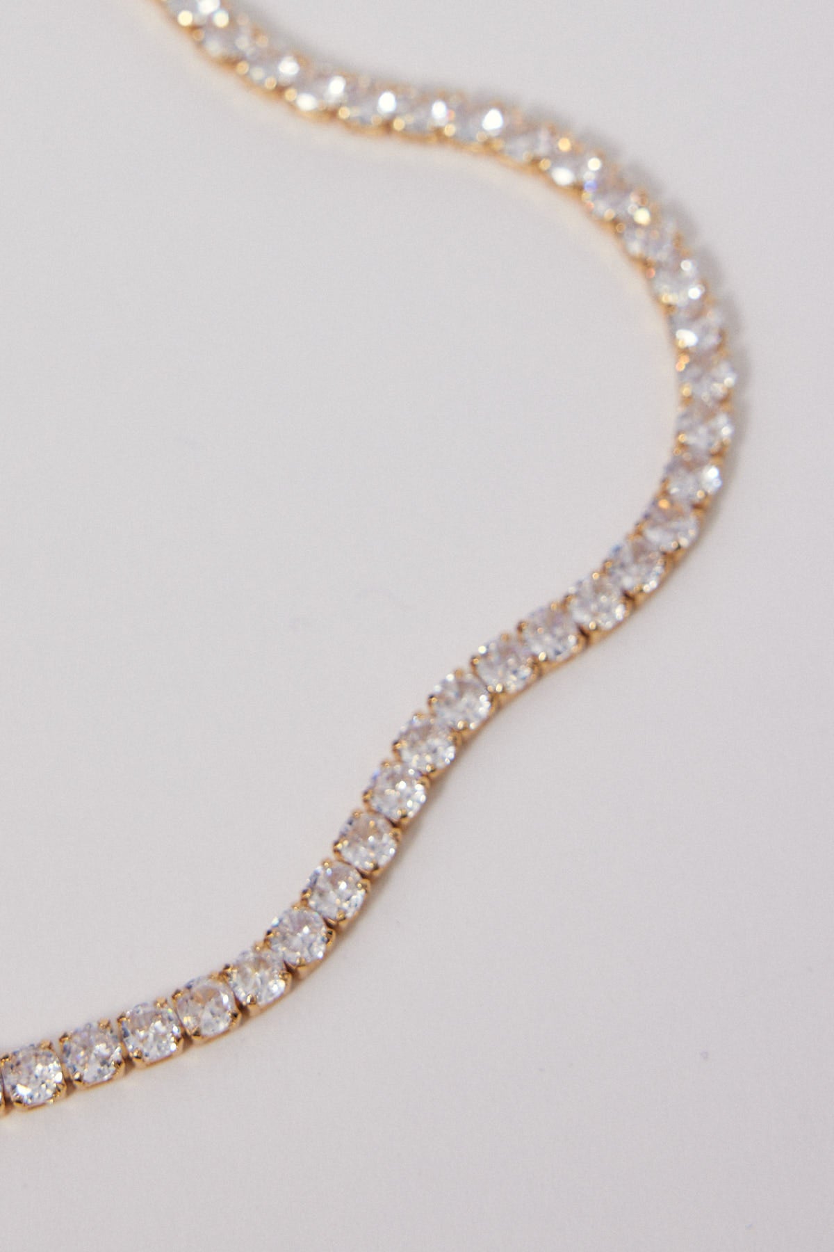 Perfect Stranger Tennis Necklace 18K gold Plated