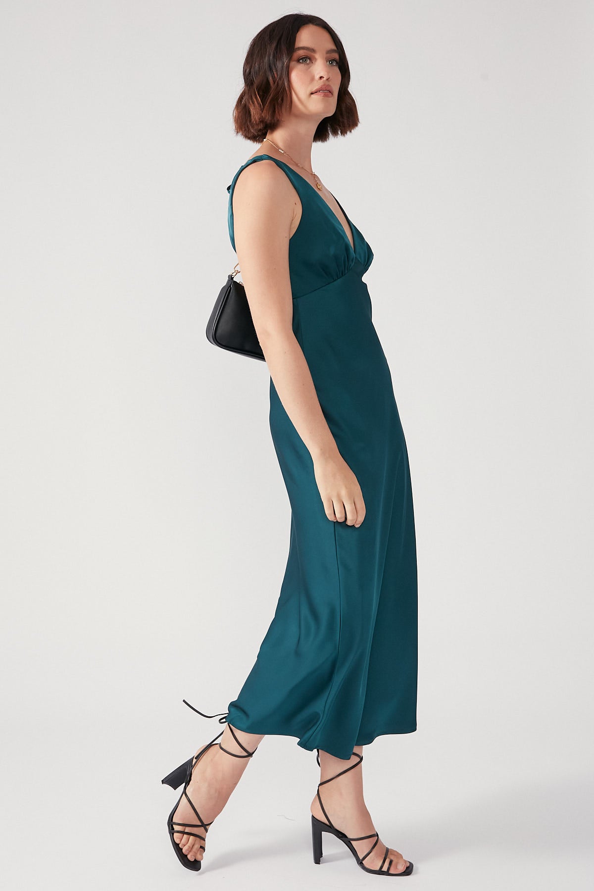 Perfect Stranger Trouble Maker Midi Dress Green