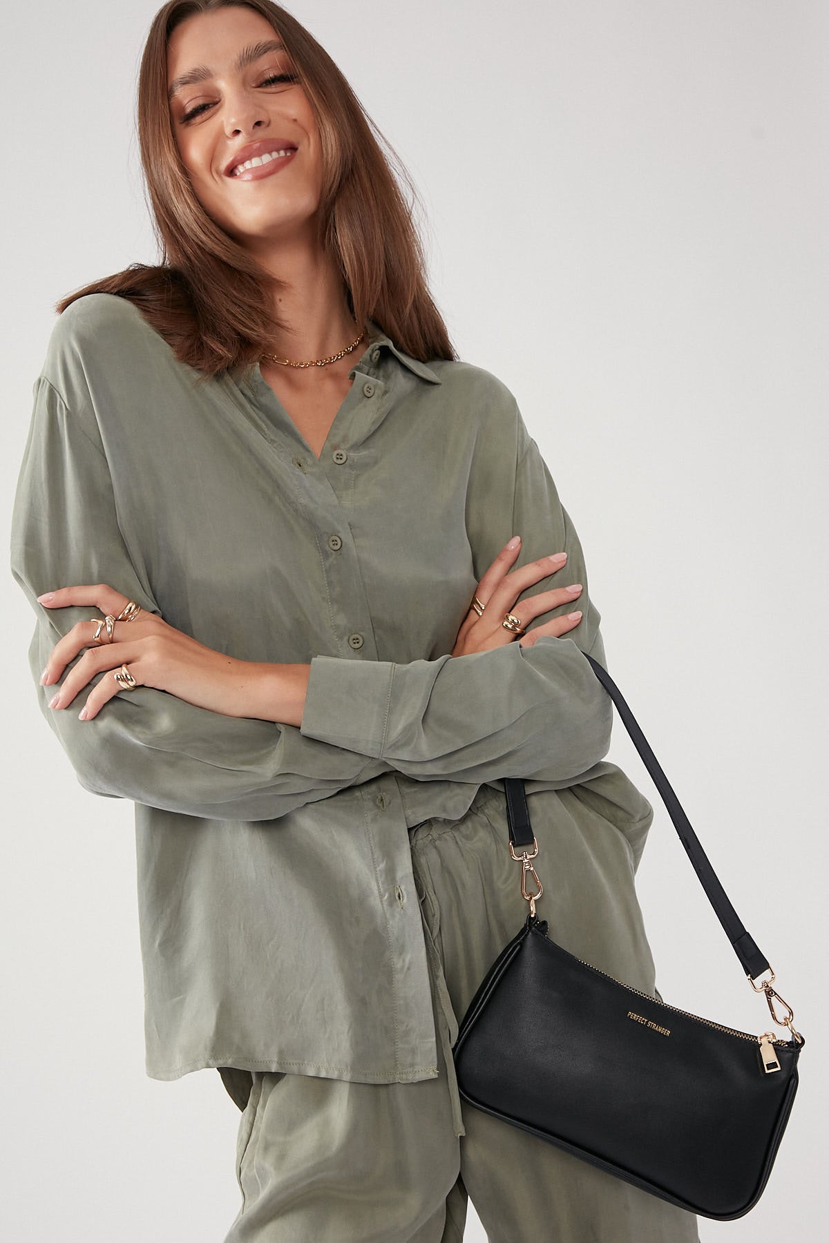 Perfect Stranger Calypso Long Sleeve Shirt Sage