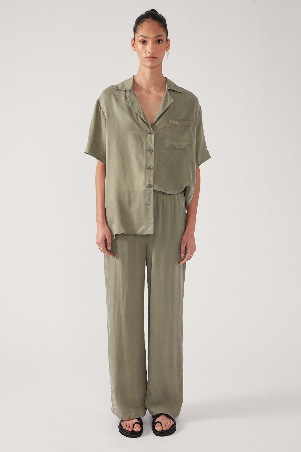 Perfect Stranger Ace Cupro Pant Sage