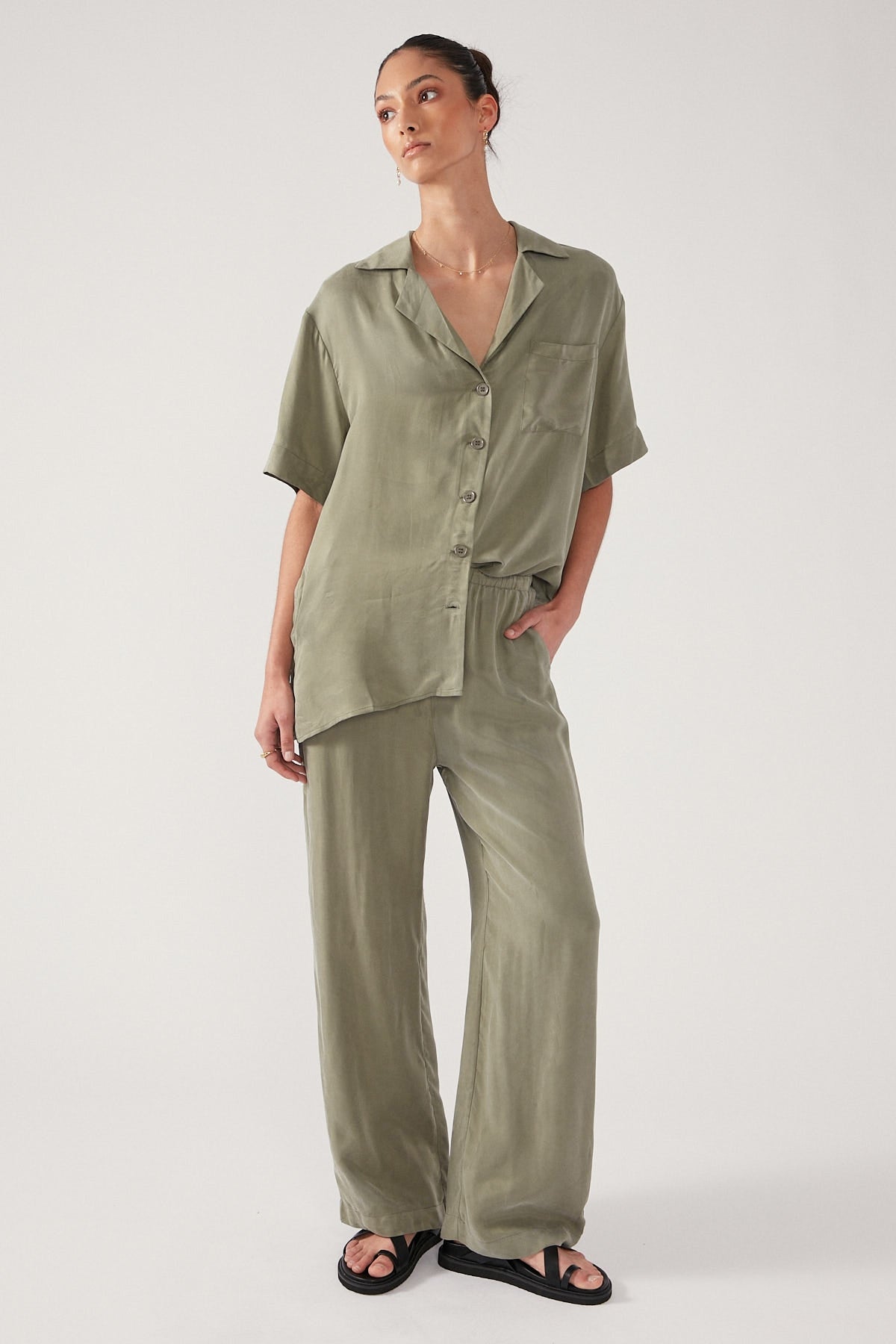 Perfect Stranger Ace Cupro Pant Sage