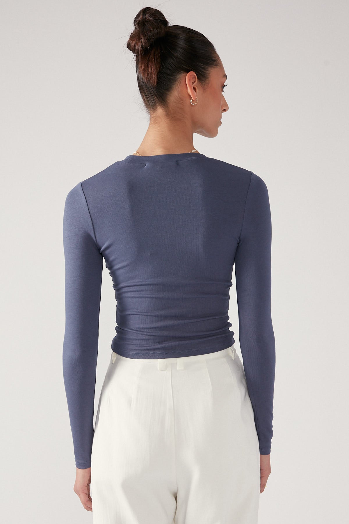 Perfect Stranger Long Sleeve Top Blue
