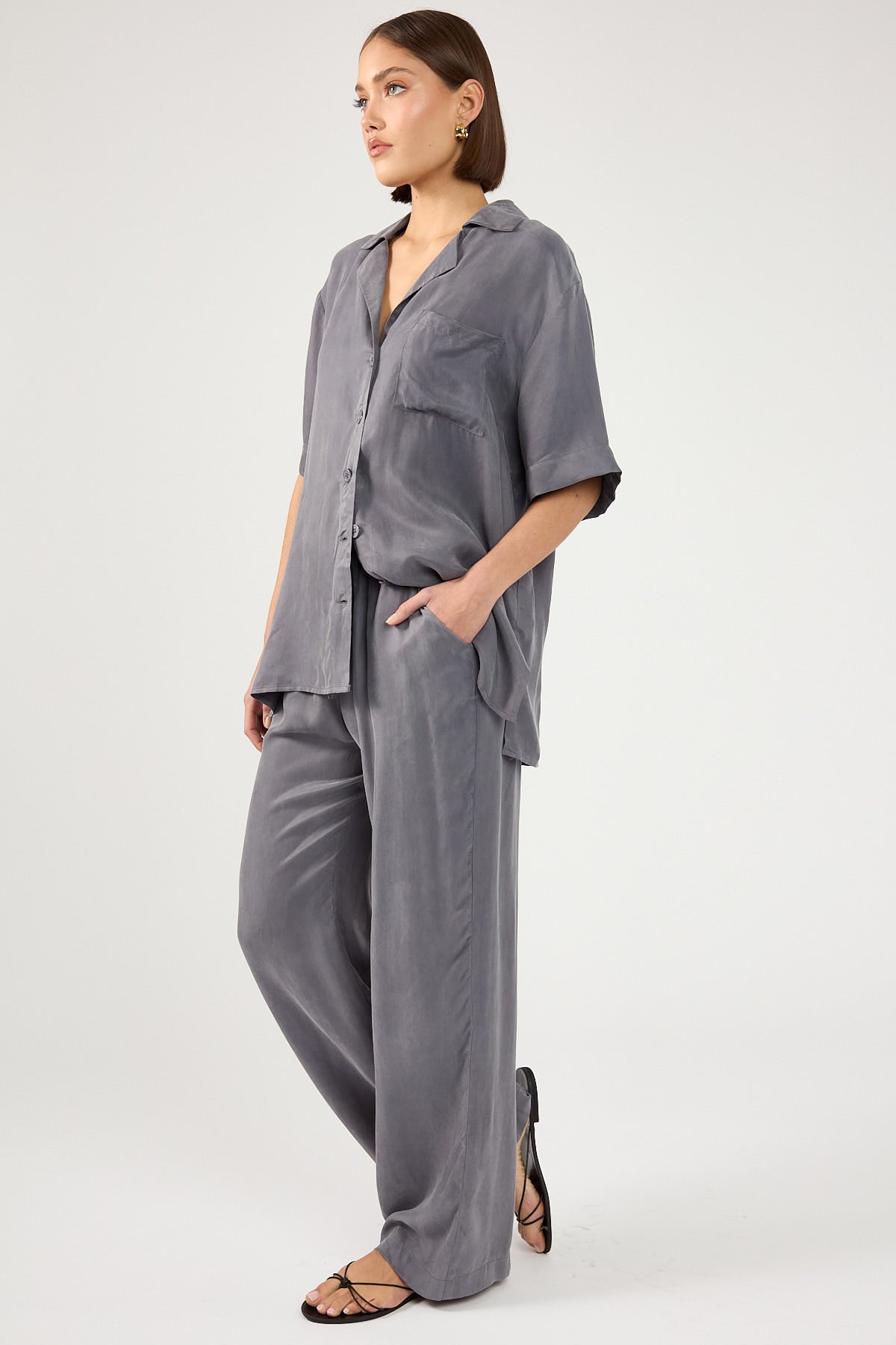 Perfect Stranger Ace Cupro Pant Charcoal
