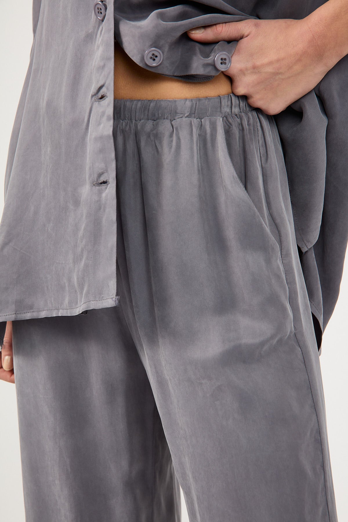 Perfect Stranger Ace Cupro Pant Charcoal