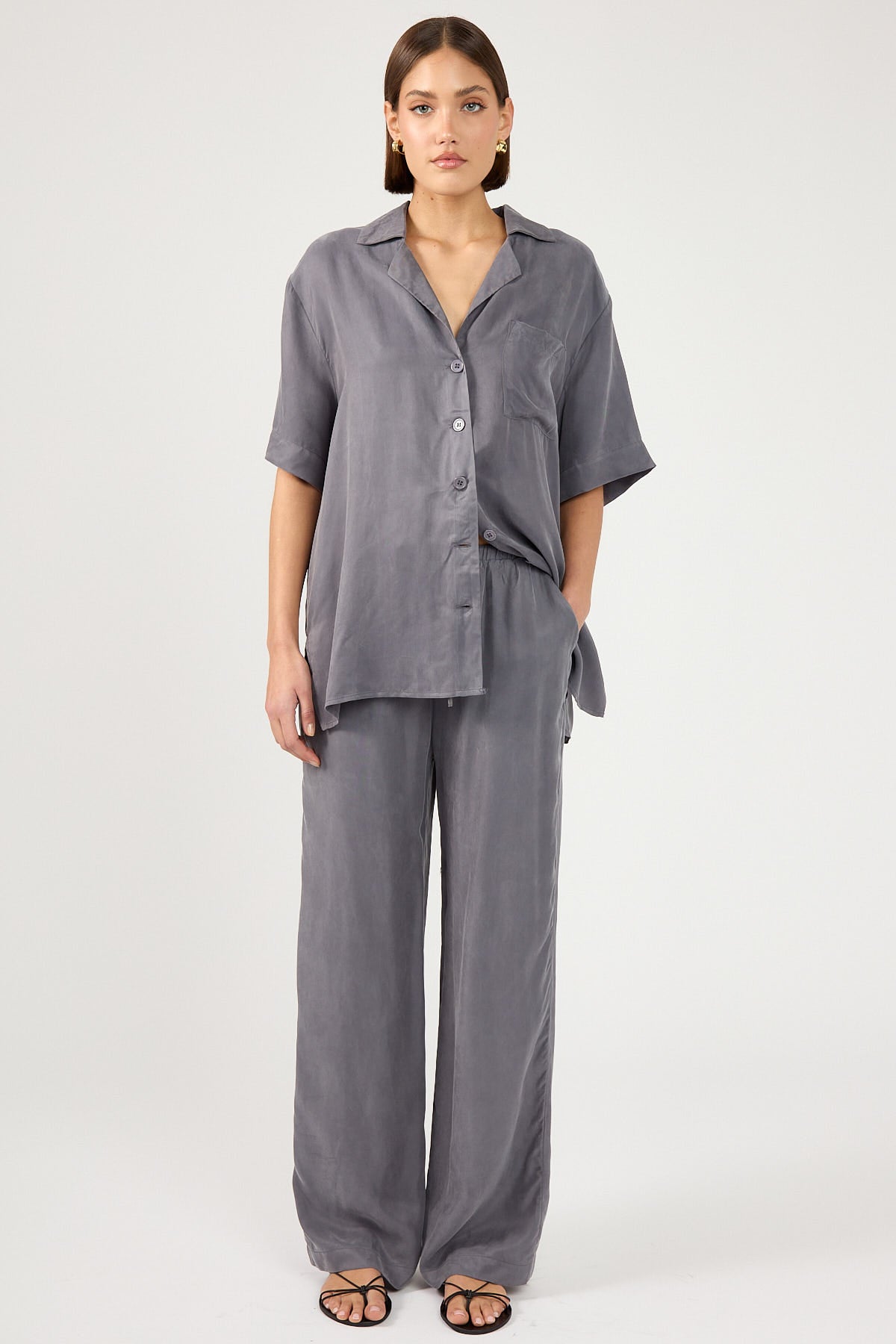 Perfect Stranger Ace Cupro Pant Charcoal