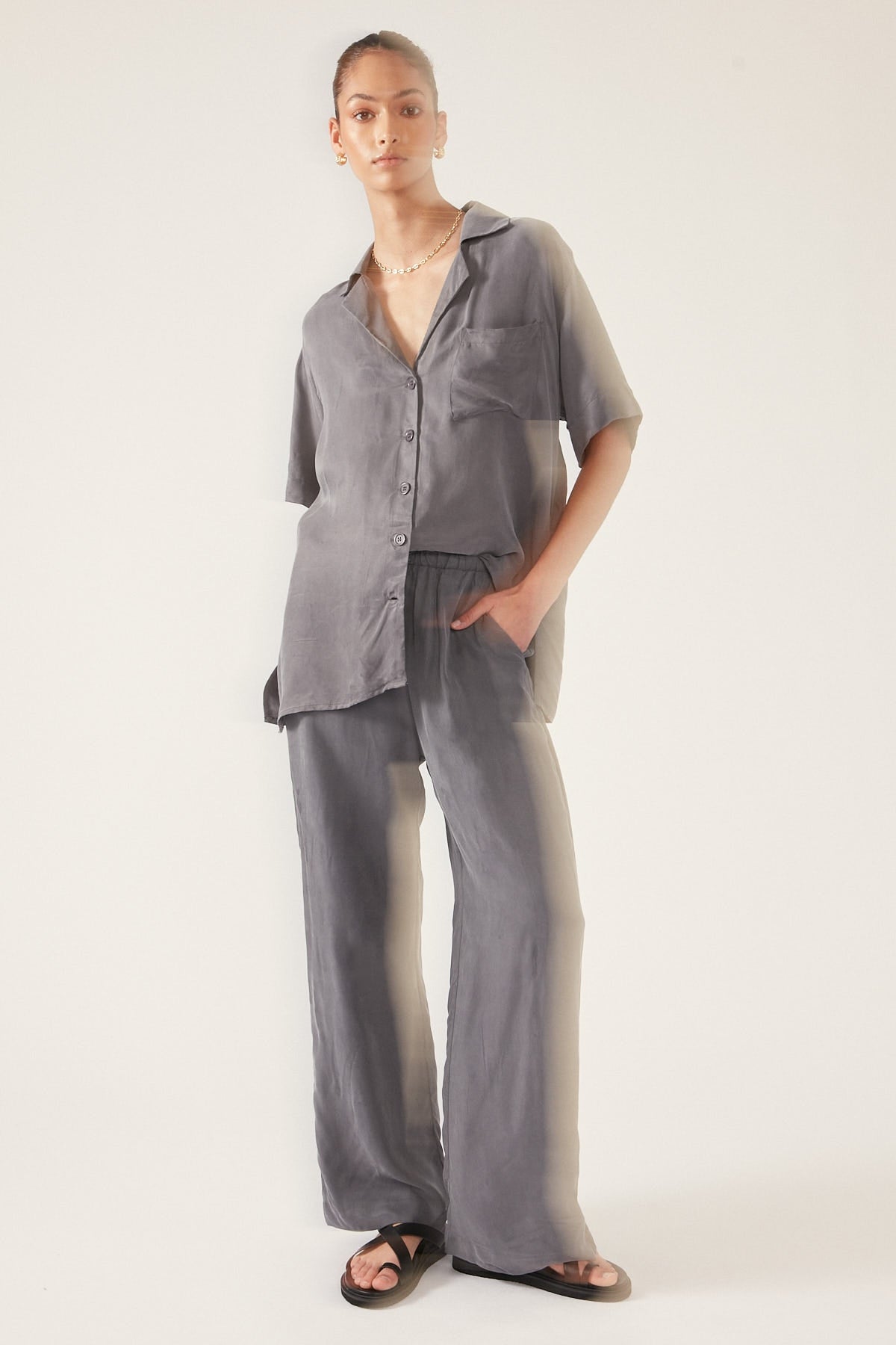 Perfect Stranger Ace Cupro Pant Charcoal