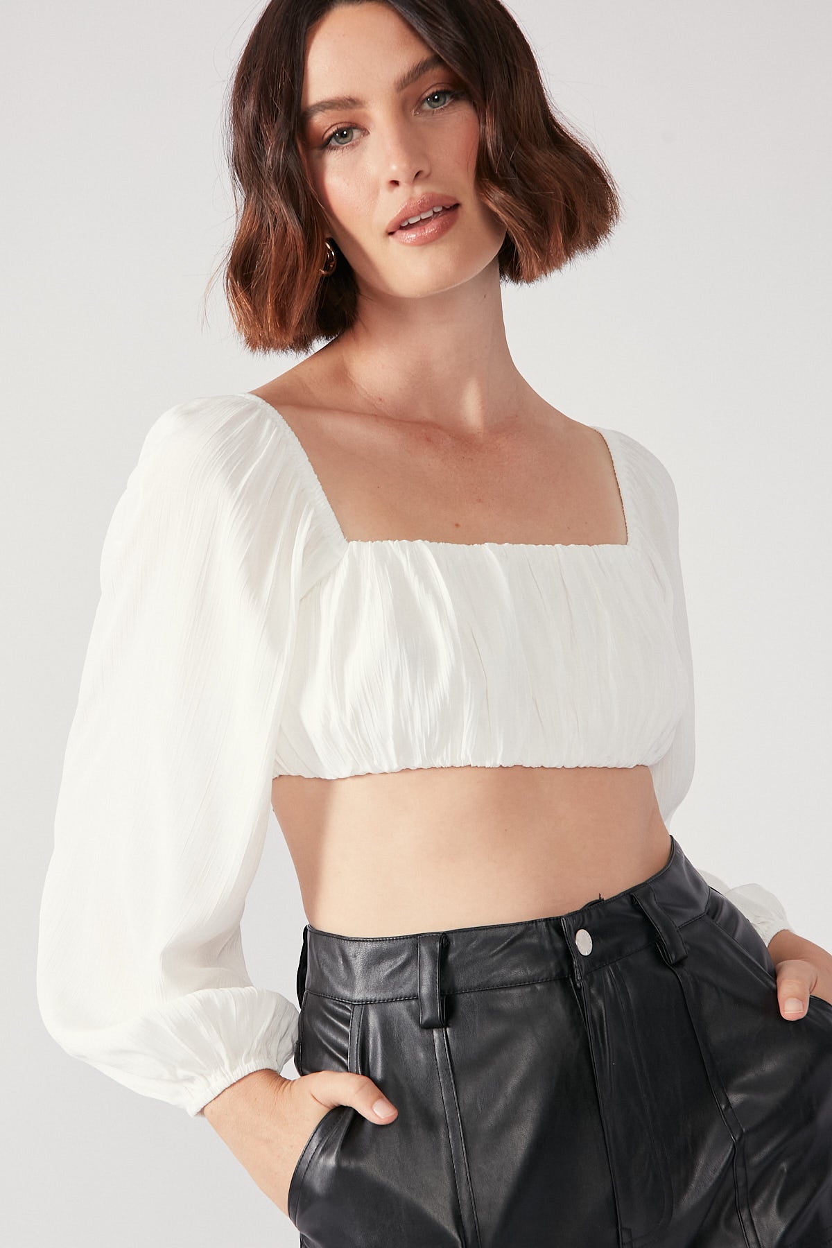 Perfect Stranger Complication Long Sleeve Top White