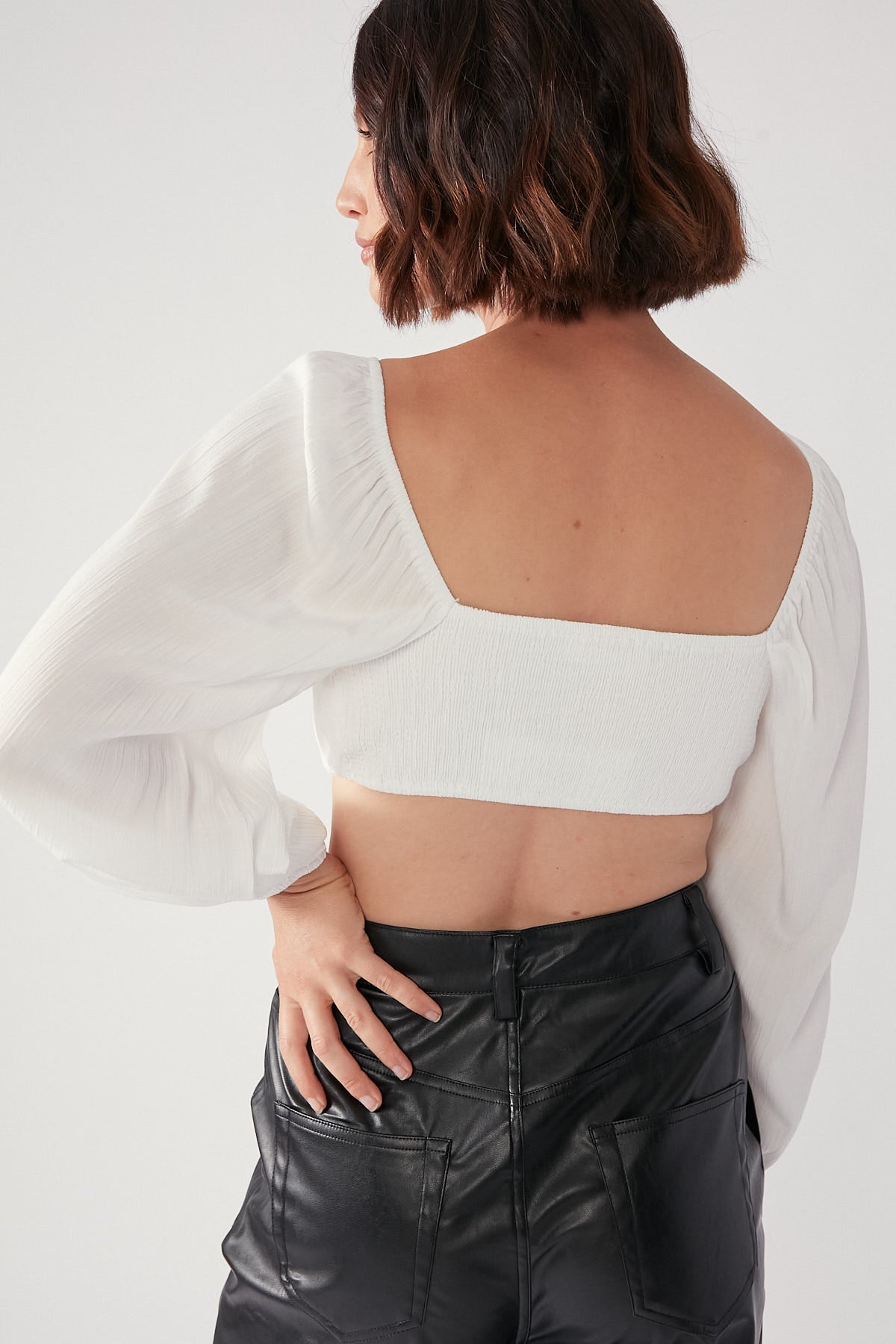 Perfect Stranger Complication Long Sleeve Top White