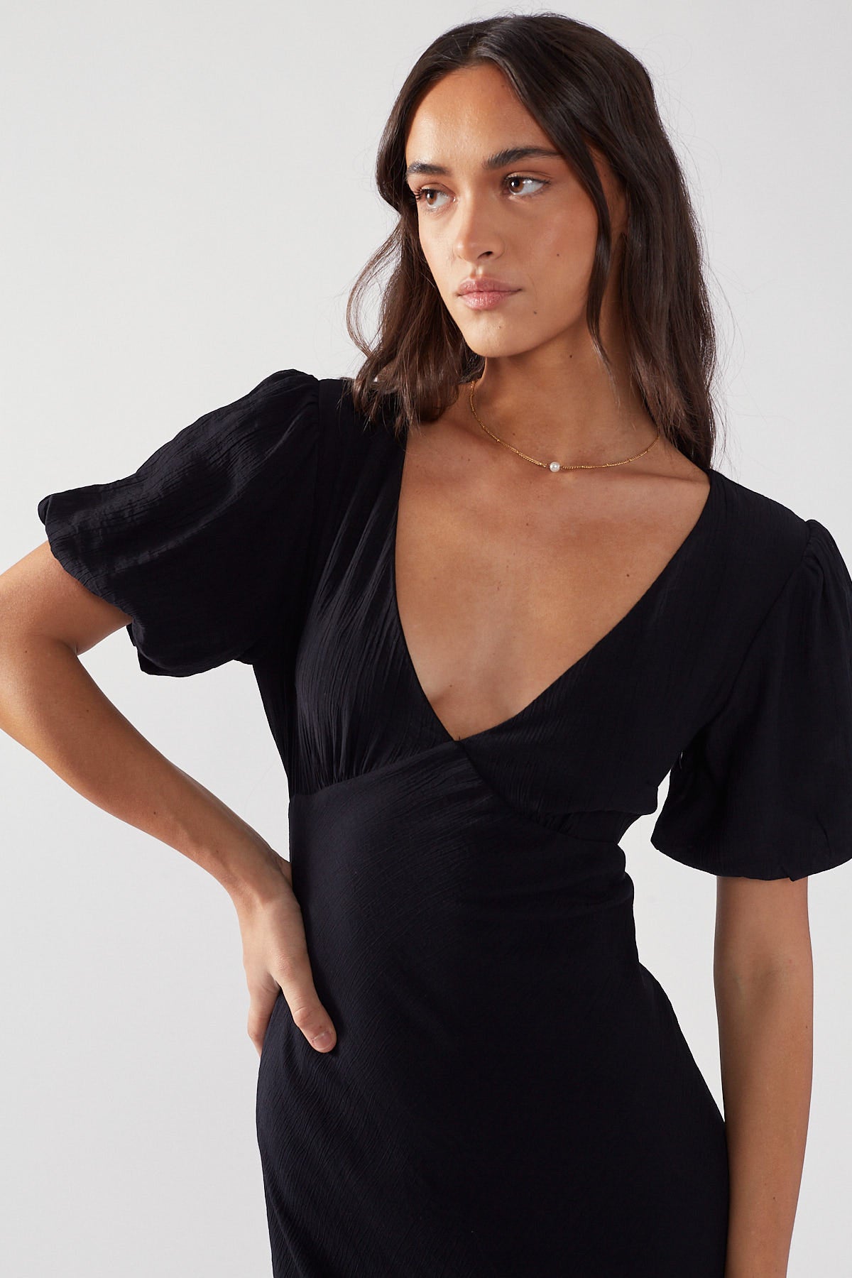 Perfect Stranger Lakeside Midi Dress Black