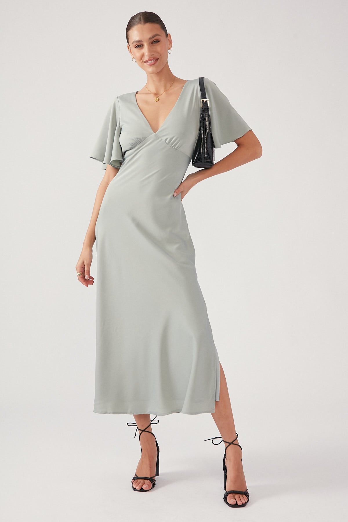 Perfect Stranger Juliet Midi Dress Sage