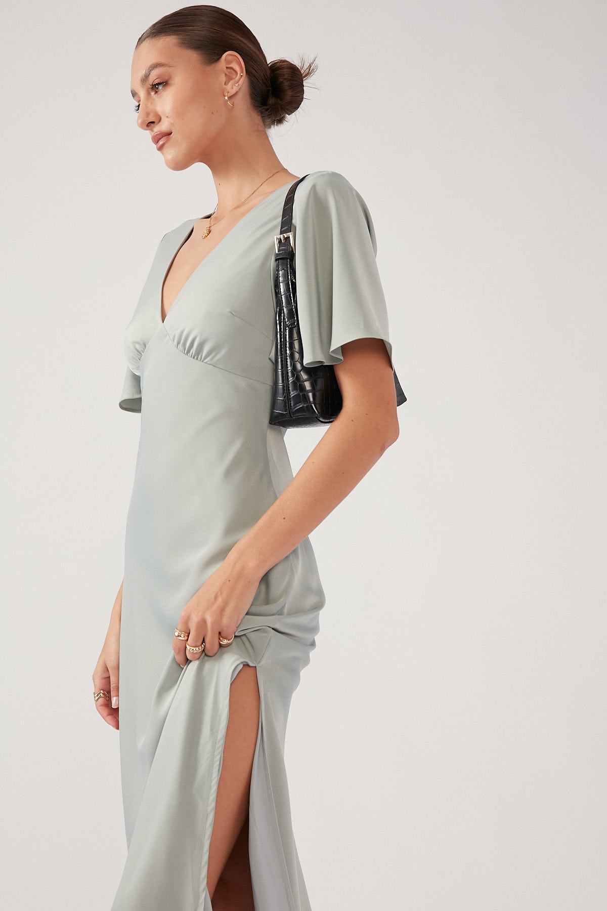 Perfect Stranger Juliet Midi Dress Sage