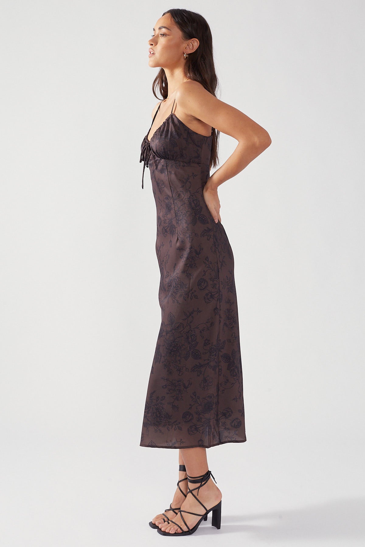 Perfect Stranger Bittersweet Time Midi Dress Floral Print
