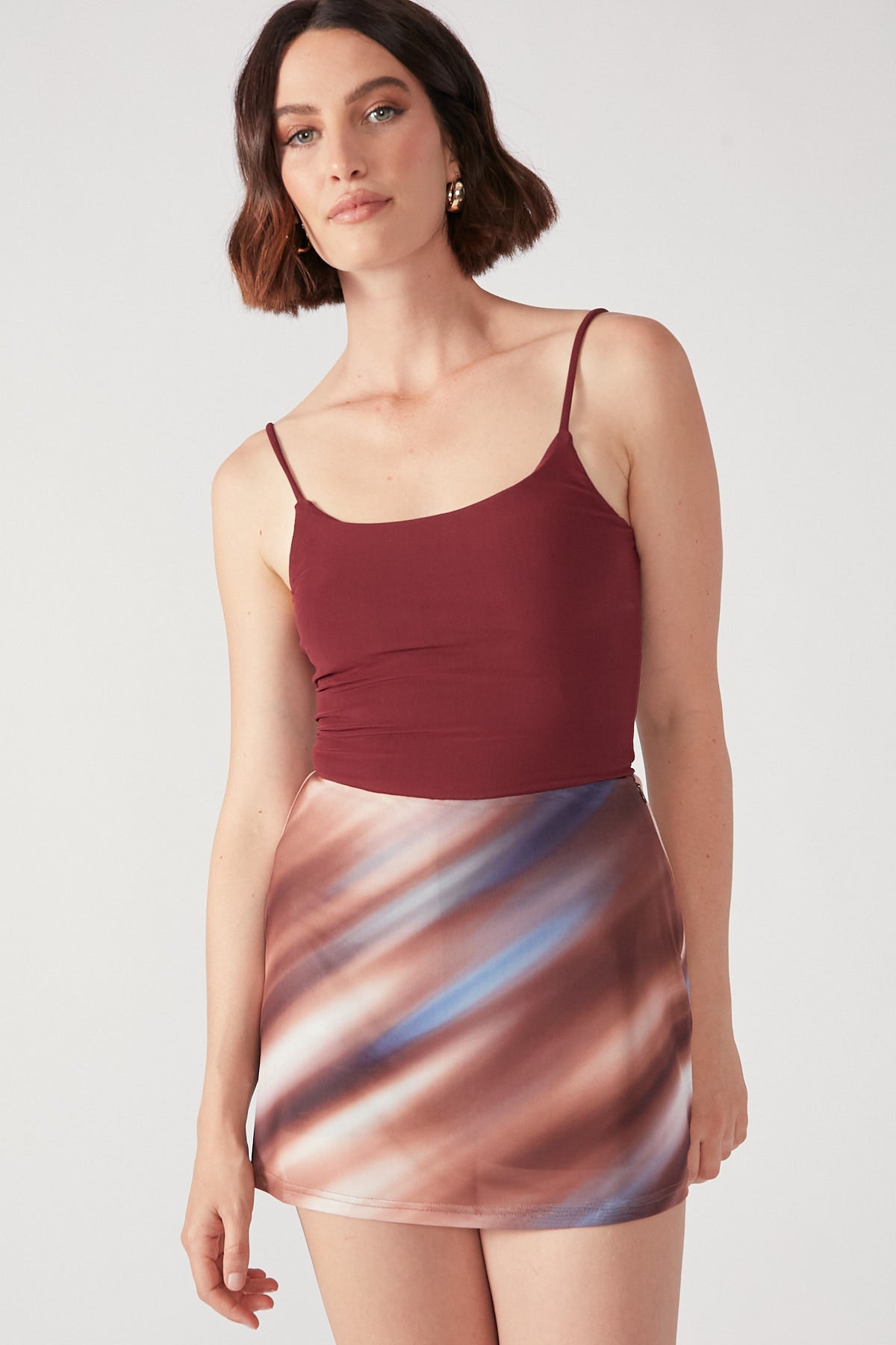 Perfect Stranger Mystery Mesh Cami Berry