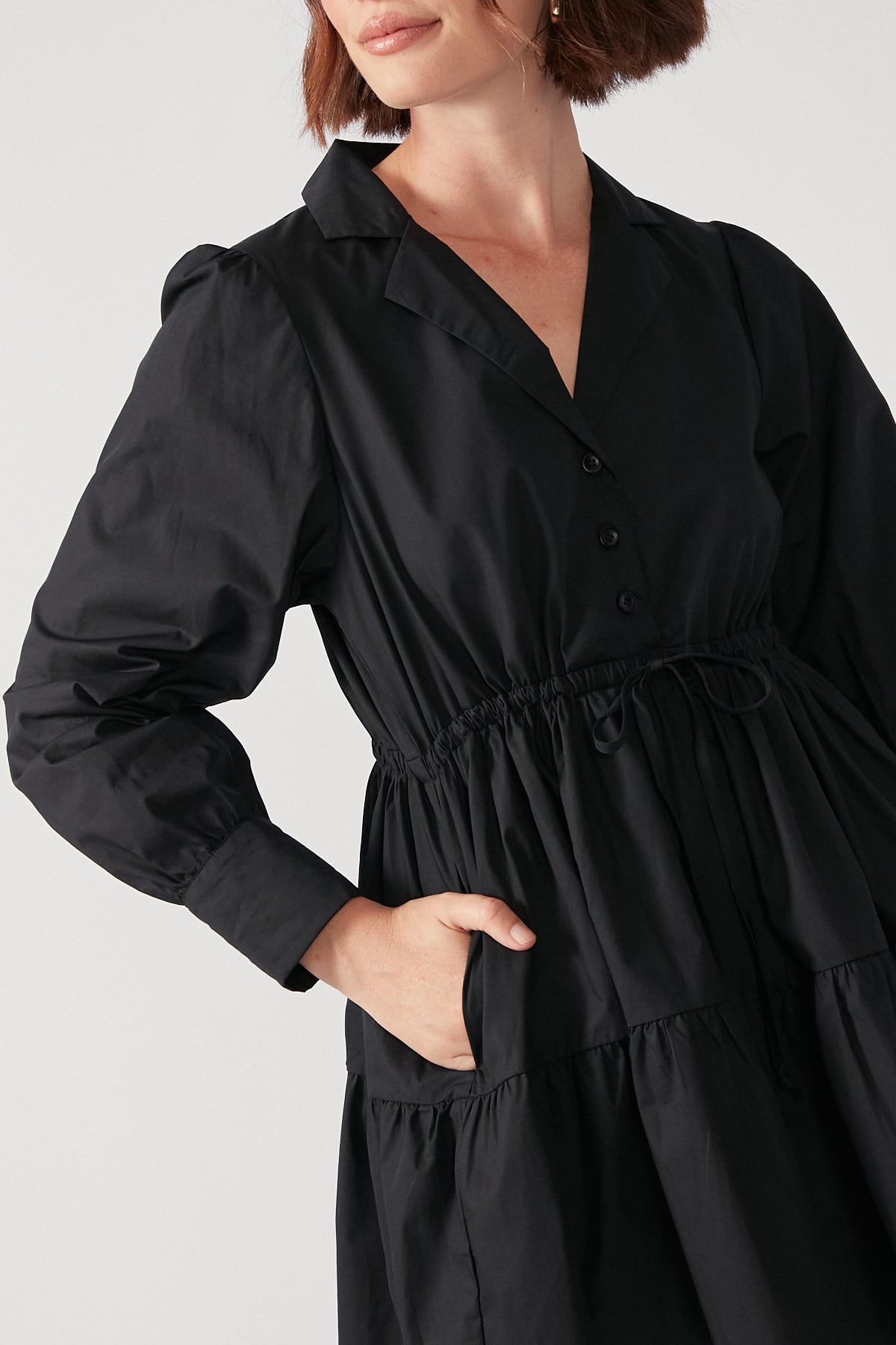 Perfect Stranger Love Letter Long Sleeve Mini Dress Black