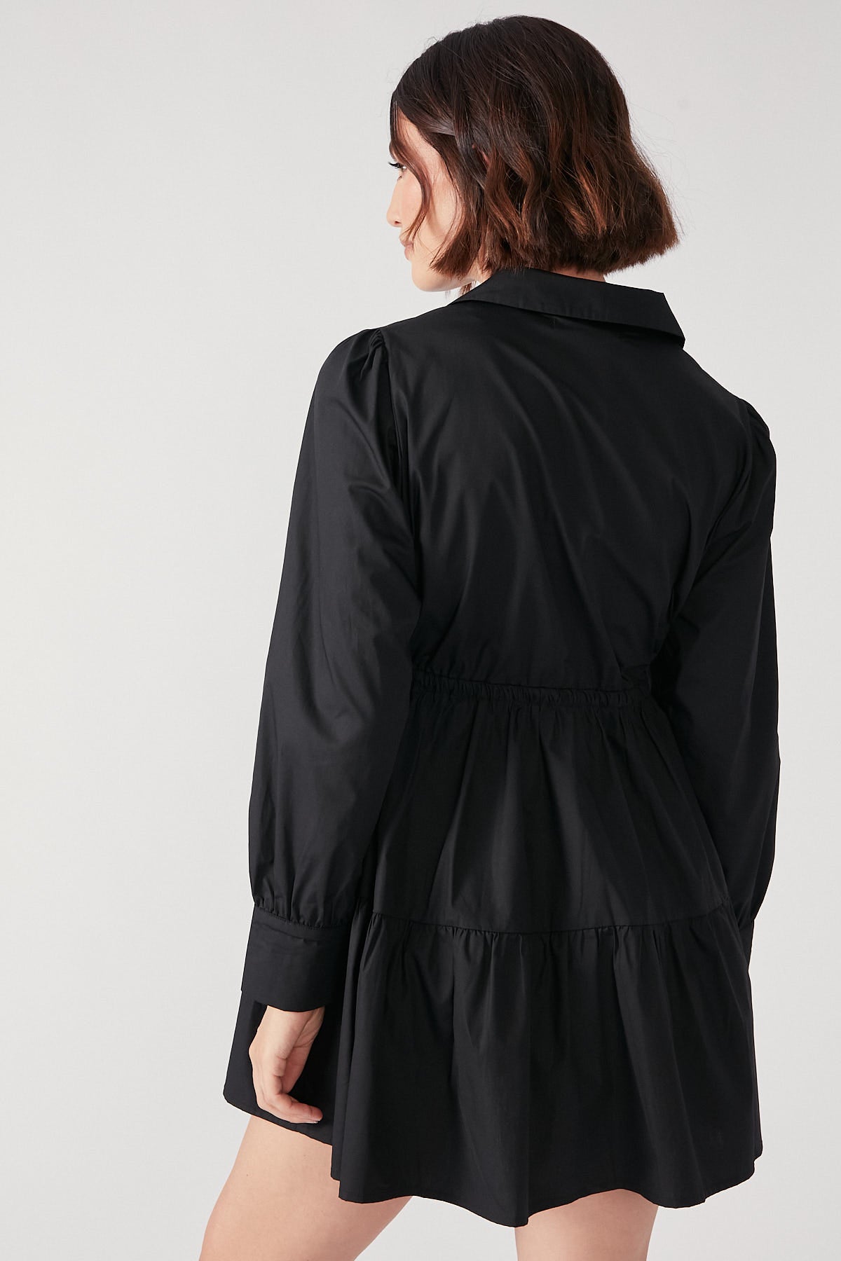 Perfect Stranger Love Letter Long Sleeve Mini Dress Black