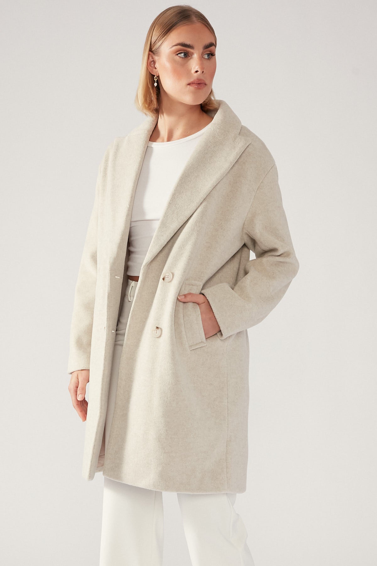 Perfect Stranger Final Chance Coat Taupe