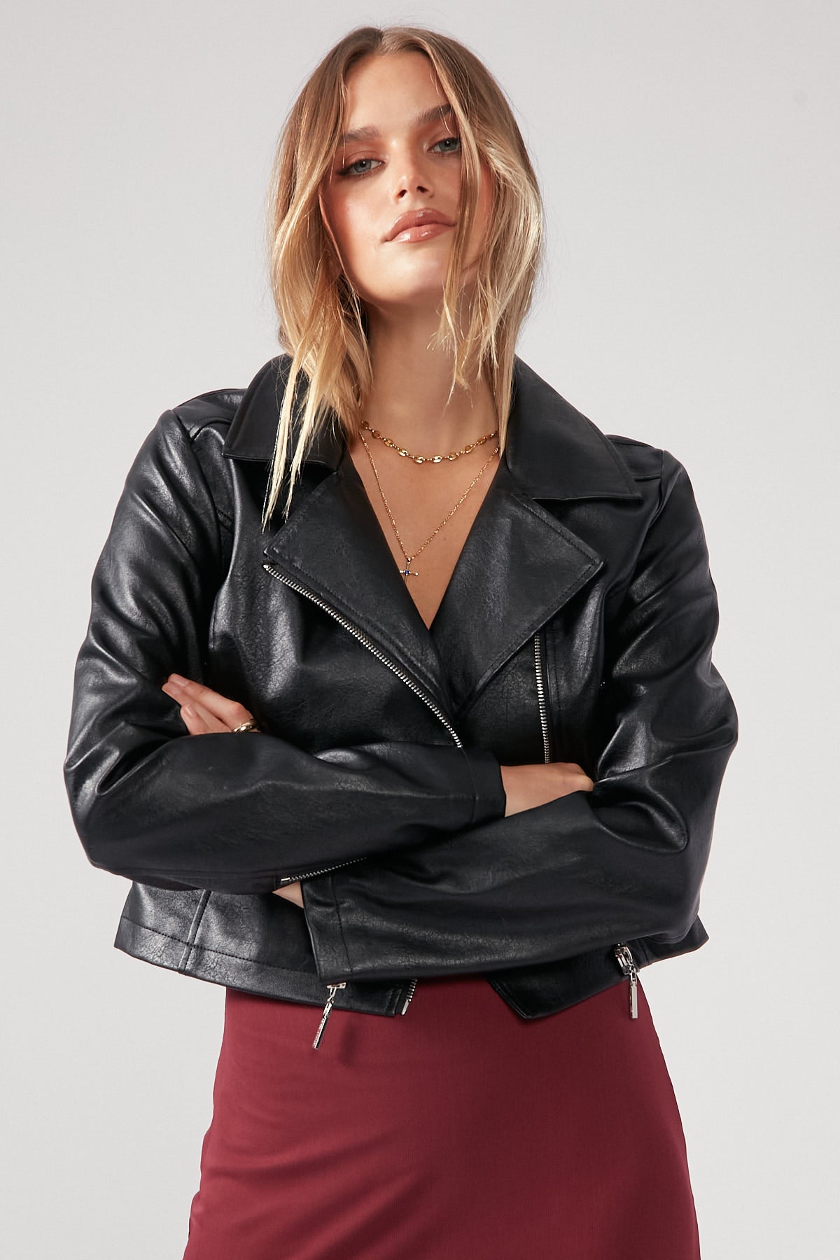 Perfect Stranger Giorgi Biker Jacket Black