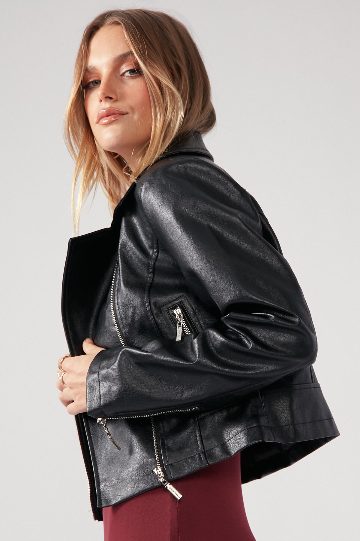 Perfect Stranger Giorgi Biker Jacket Black