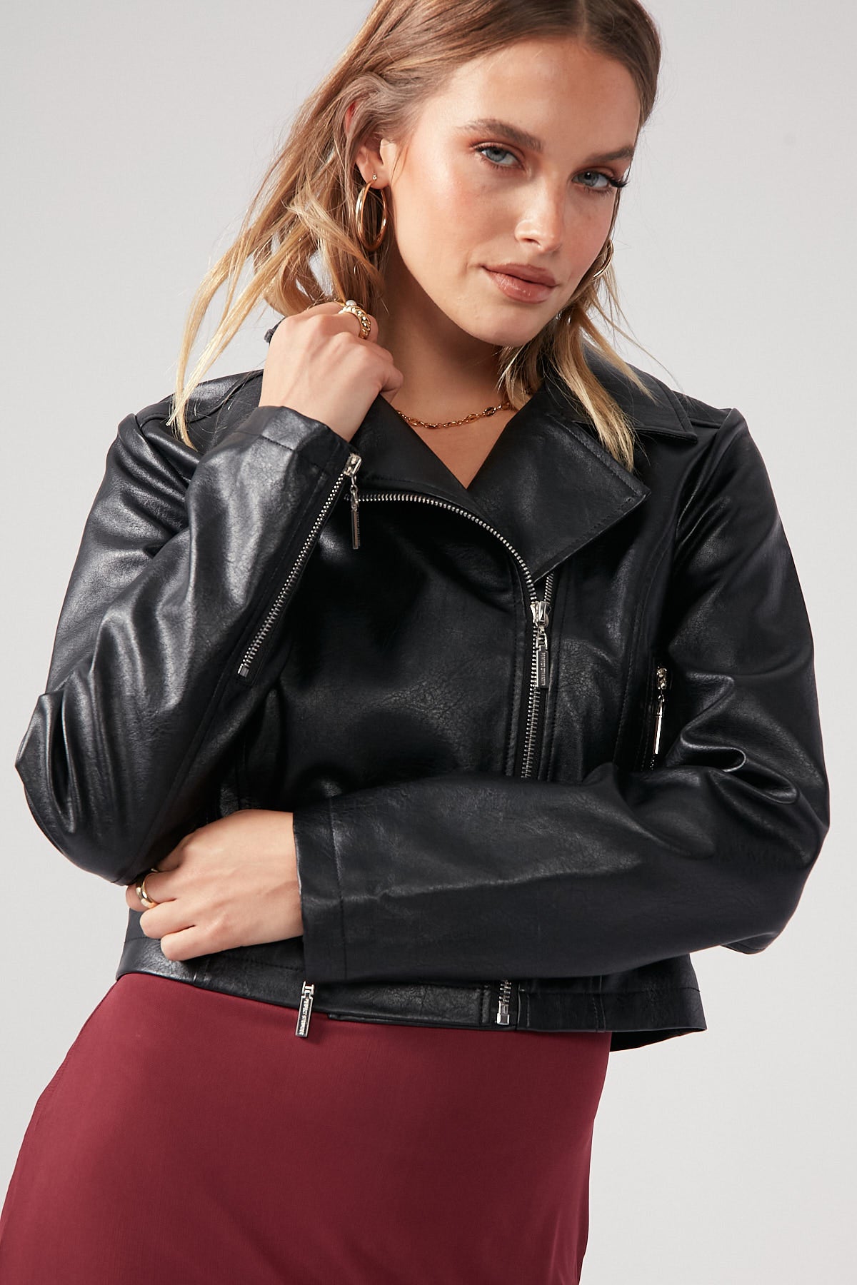 Perfect Stranger Giorgi Biker Jacket Black
