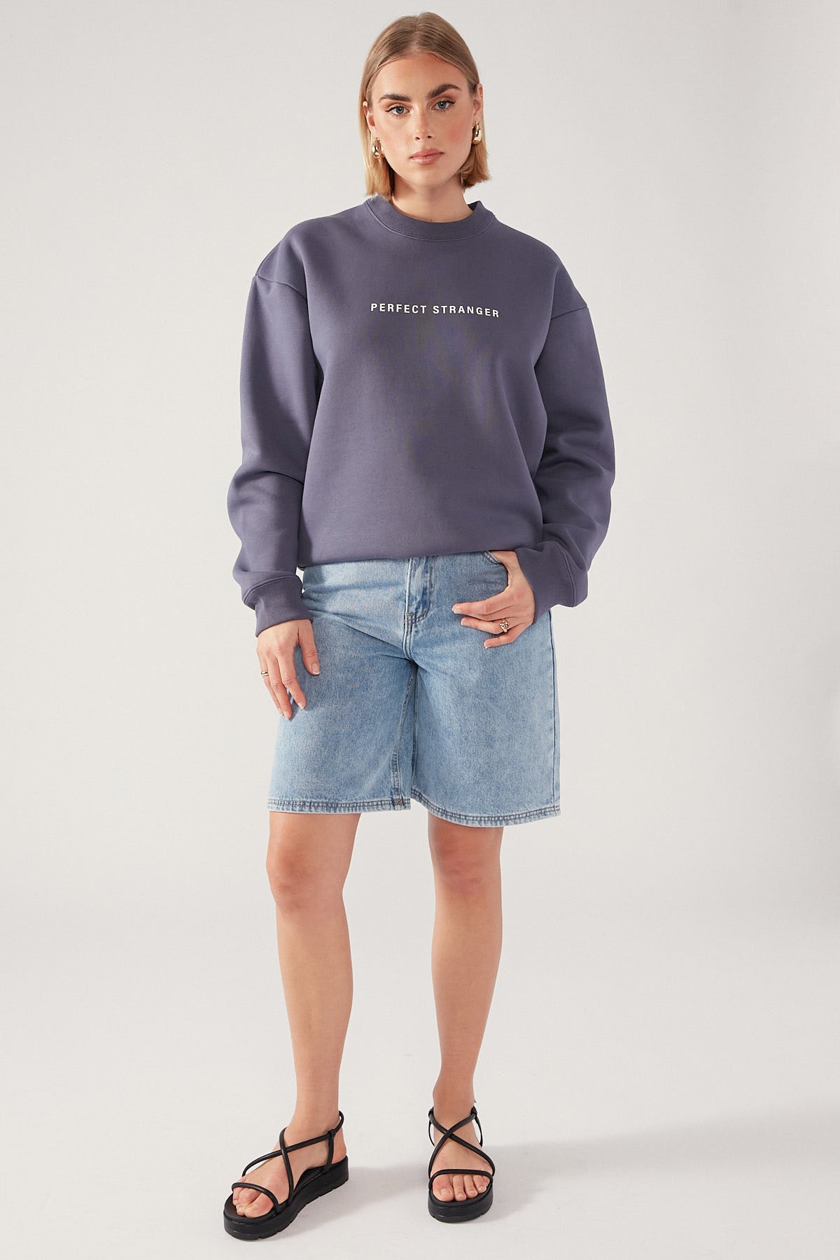 Perfect Stranger Bubble Logo Crewneck