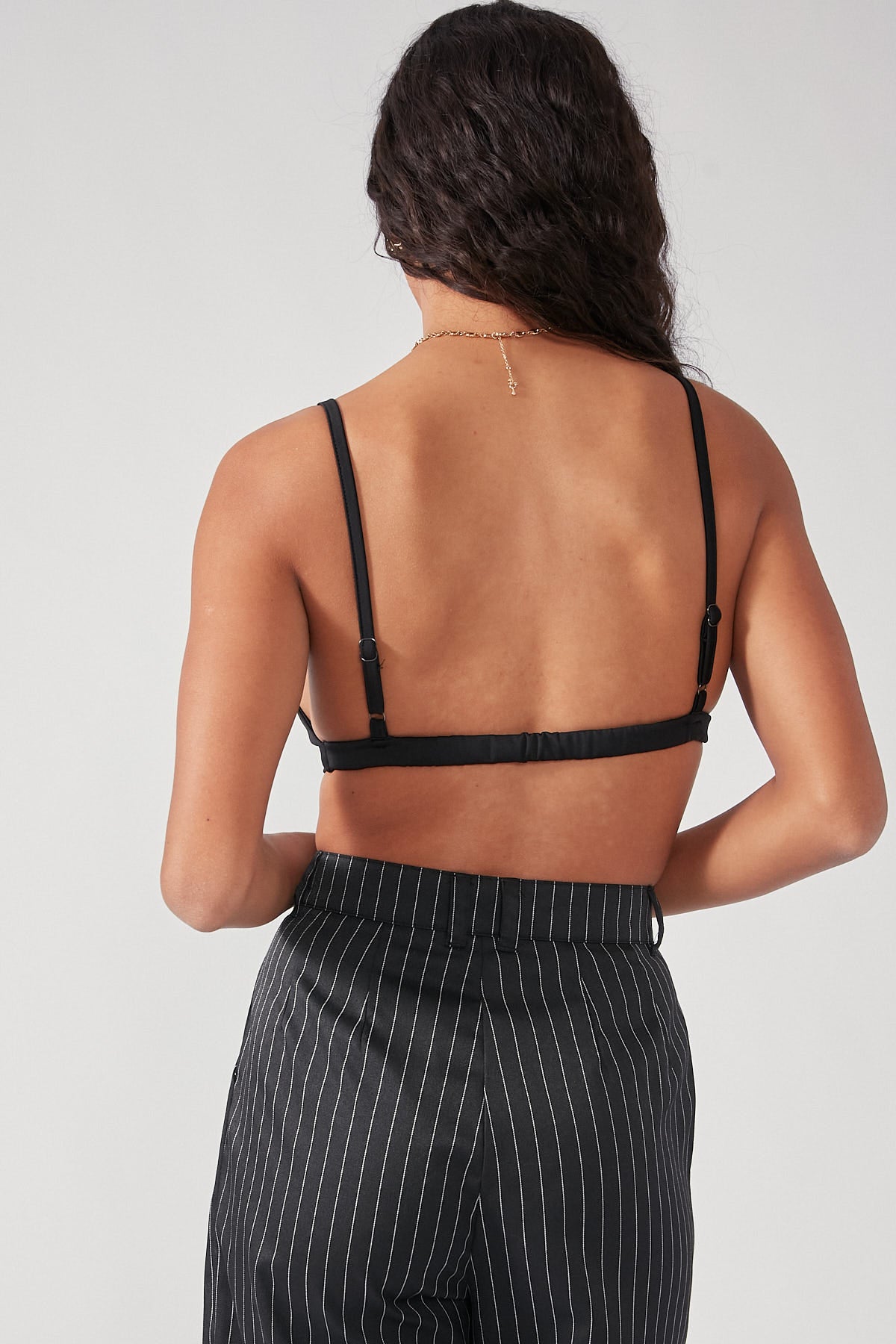 Perfect Stranger Franci Lace Trim Bralette Black