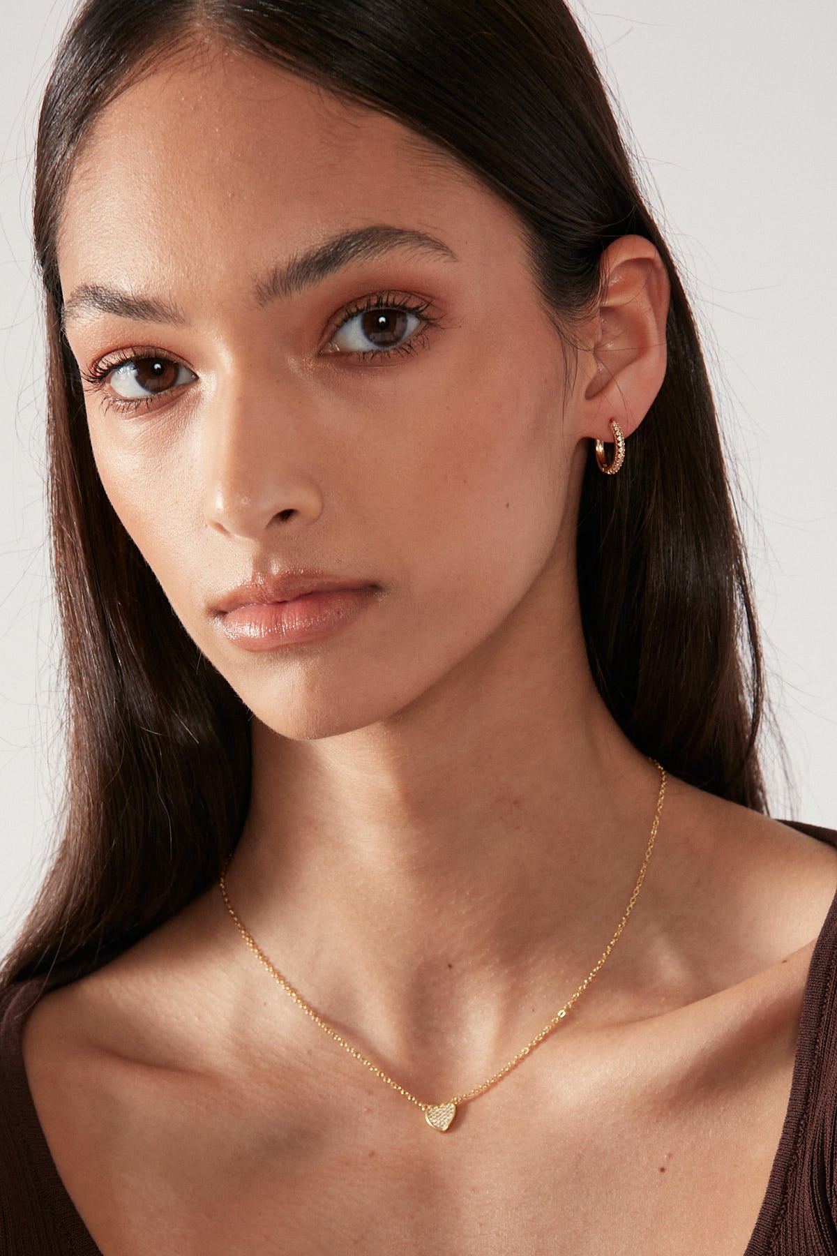 Perfect Stranger Mini Heart Plated Necklace Gold Plated