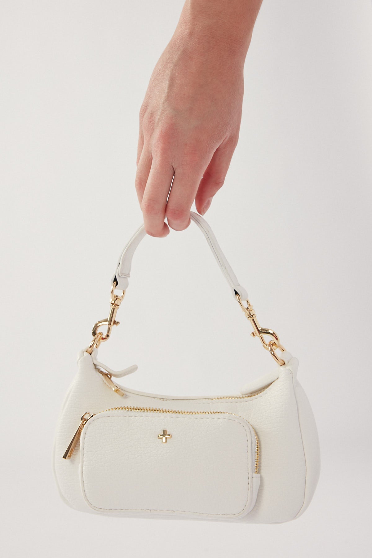 Peta & Jain Justice Bag Pebble White / Gold