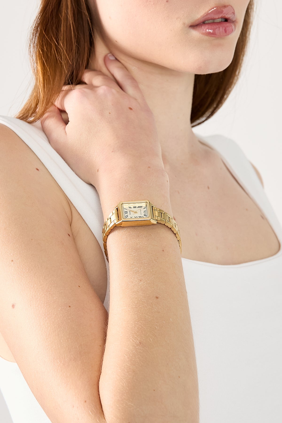 Casio LTPV007G-9B Ladies Analogue Watch Gold