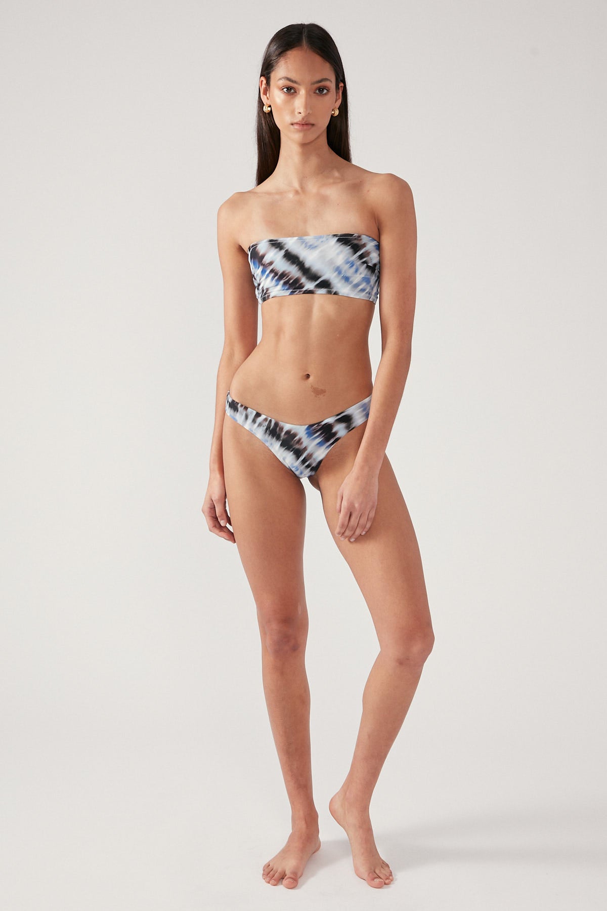 Perfect Stranger Moonlight Swell Bikini Bottom Blue Print