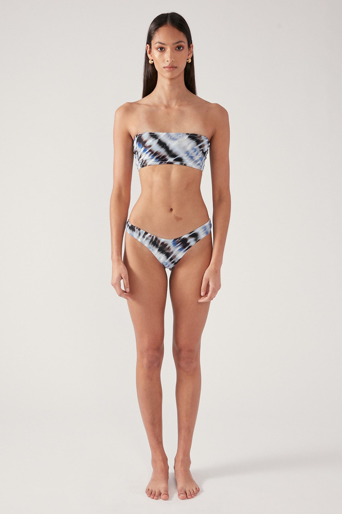 Perfect Stranger Moonlight Swell Bikini Bottom Blue Print