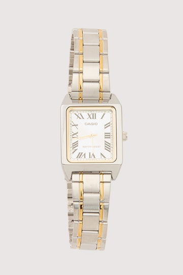 Casio LTPV007SG-9B Ladies Analogue Watch Silver/Gold