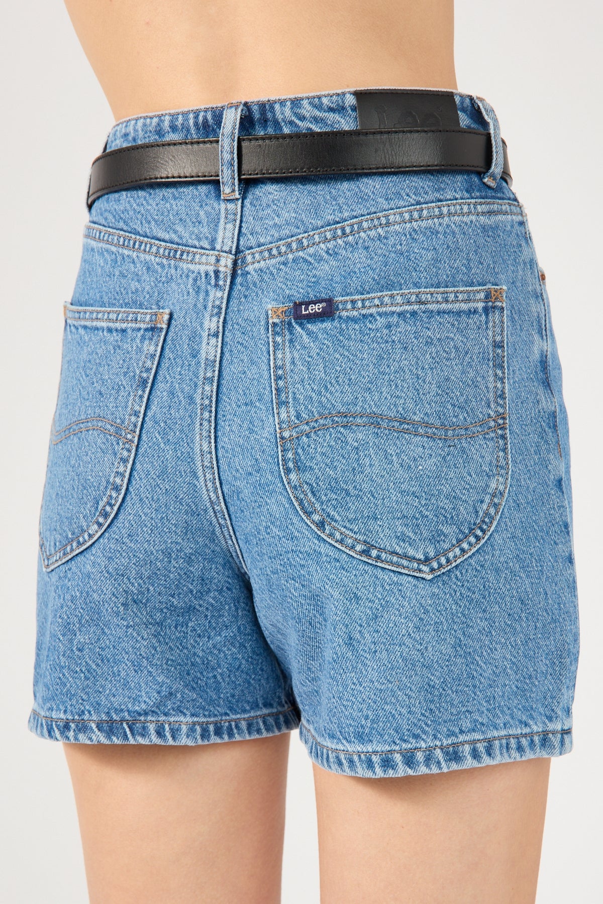 Lee High Moms Short Bold Blue