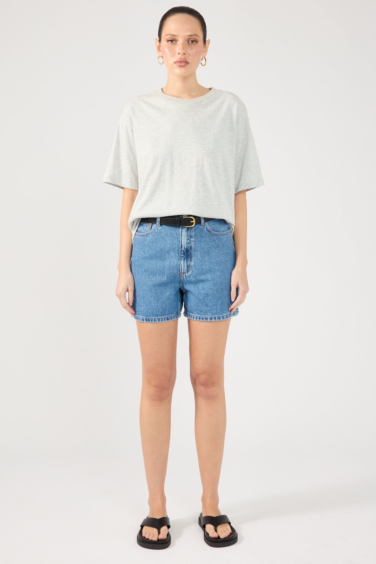 Lee High Moms Short Bold Blue