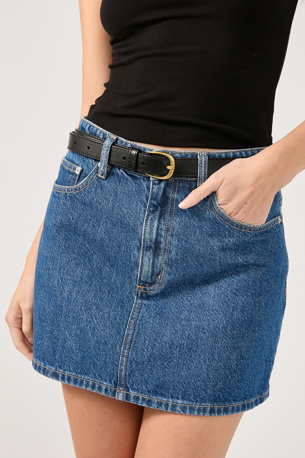 Lee Relaxed Mini Skirt Blue Dreamer