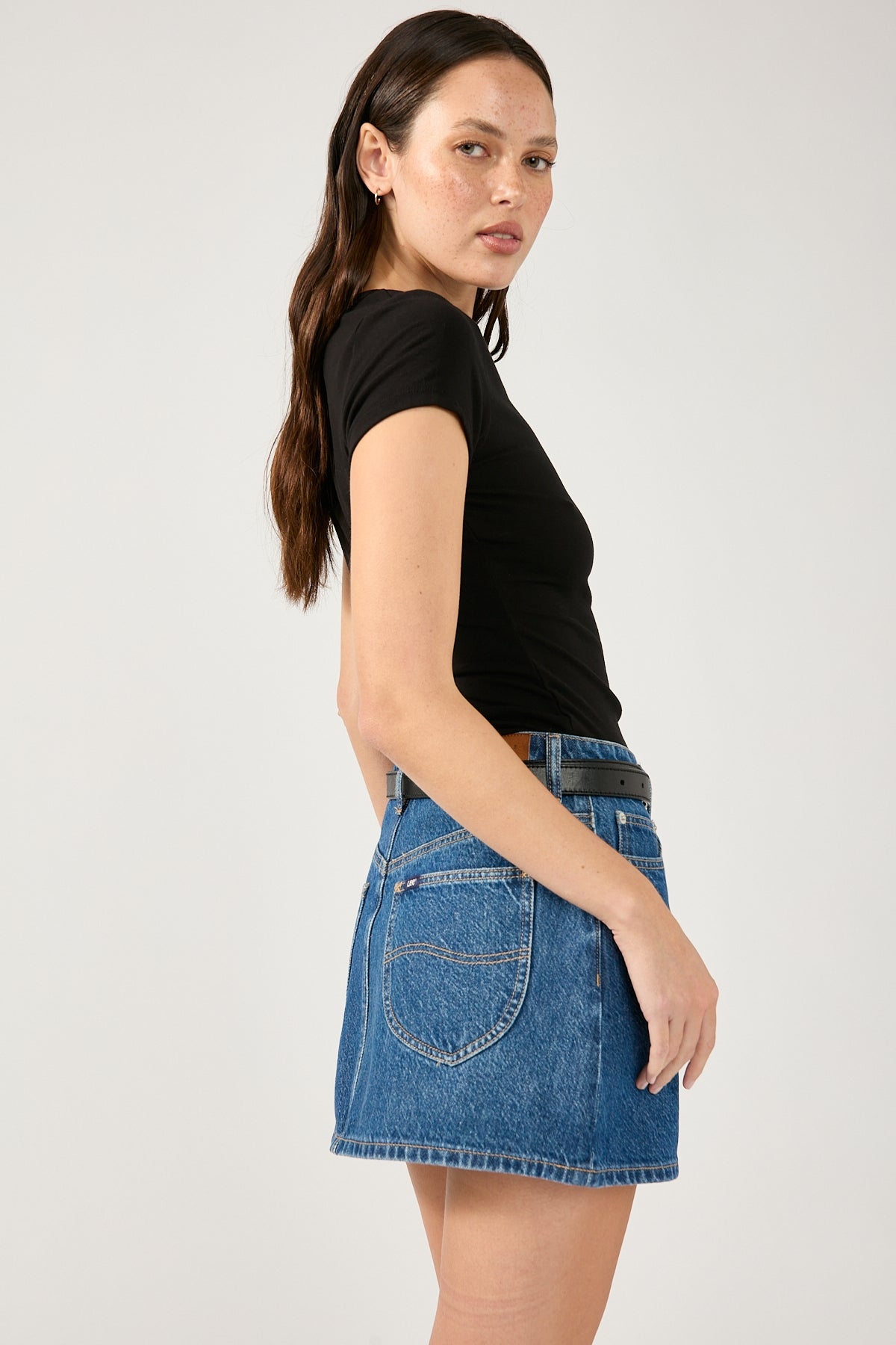 Lee Relaxed Mini Skirt Blue Dreamer